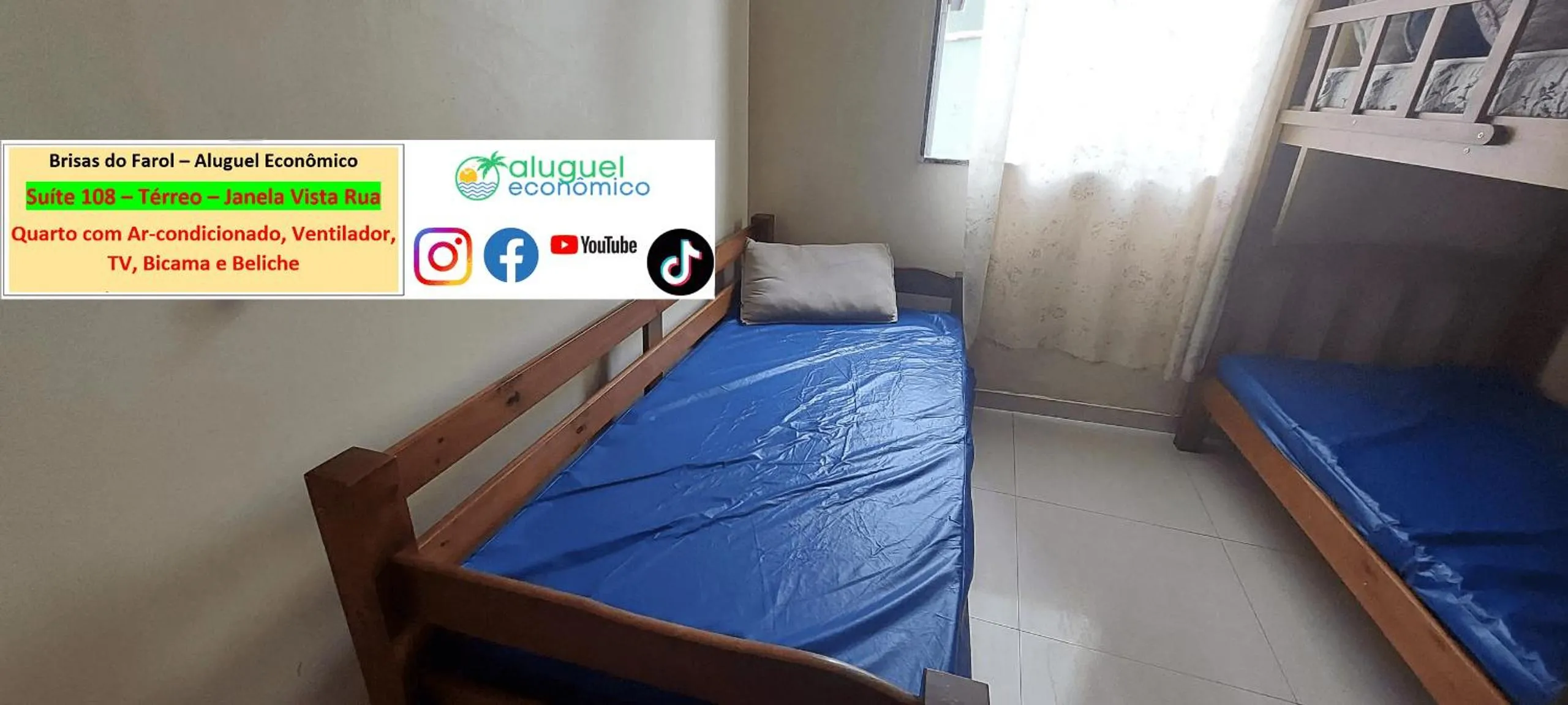 Bedroom, Bed in Arraial do Cabo - Brisas do Farol - Aluguel Econômico