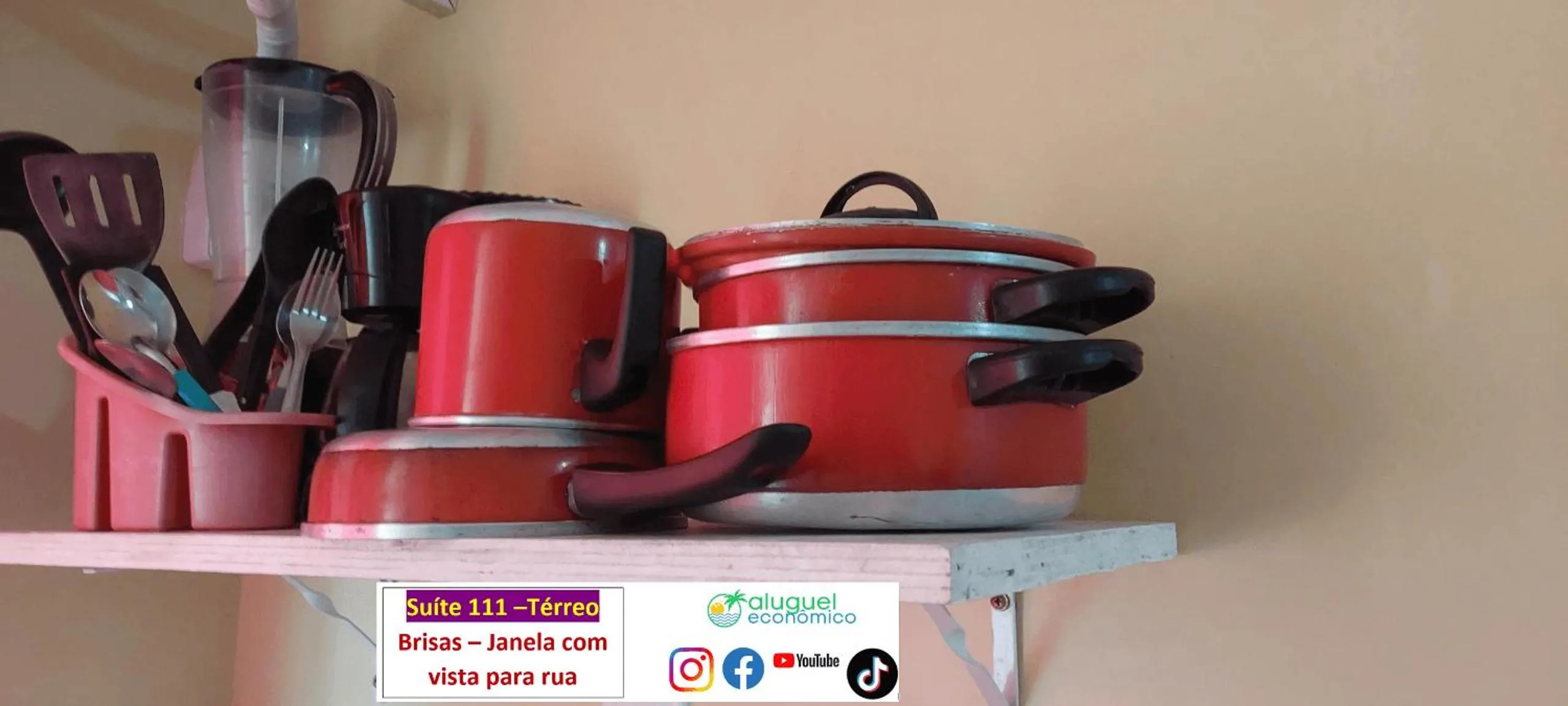Kitchen or kitchenette in Arraial do Cabo - Brisas do Farol - Aluguel Econômico