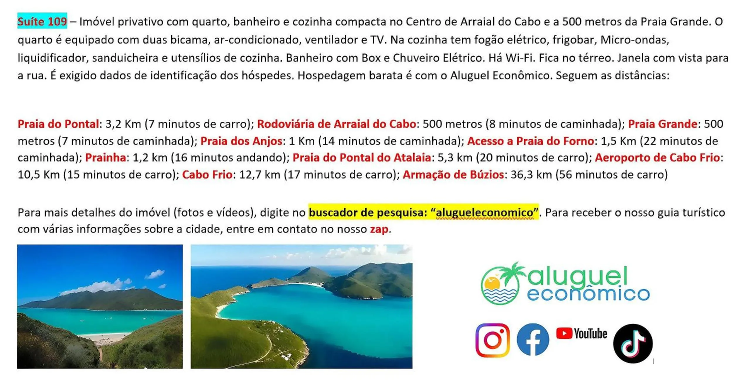 Activities in Arraial do Cabo - Brisas do Farol - Aluguel Econômico
