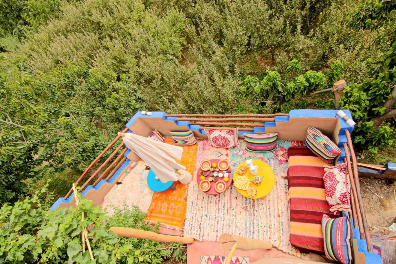 Seating area in Jnane Karma