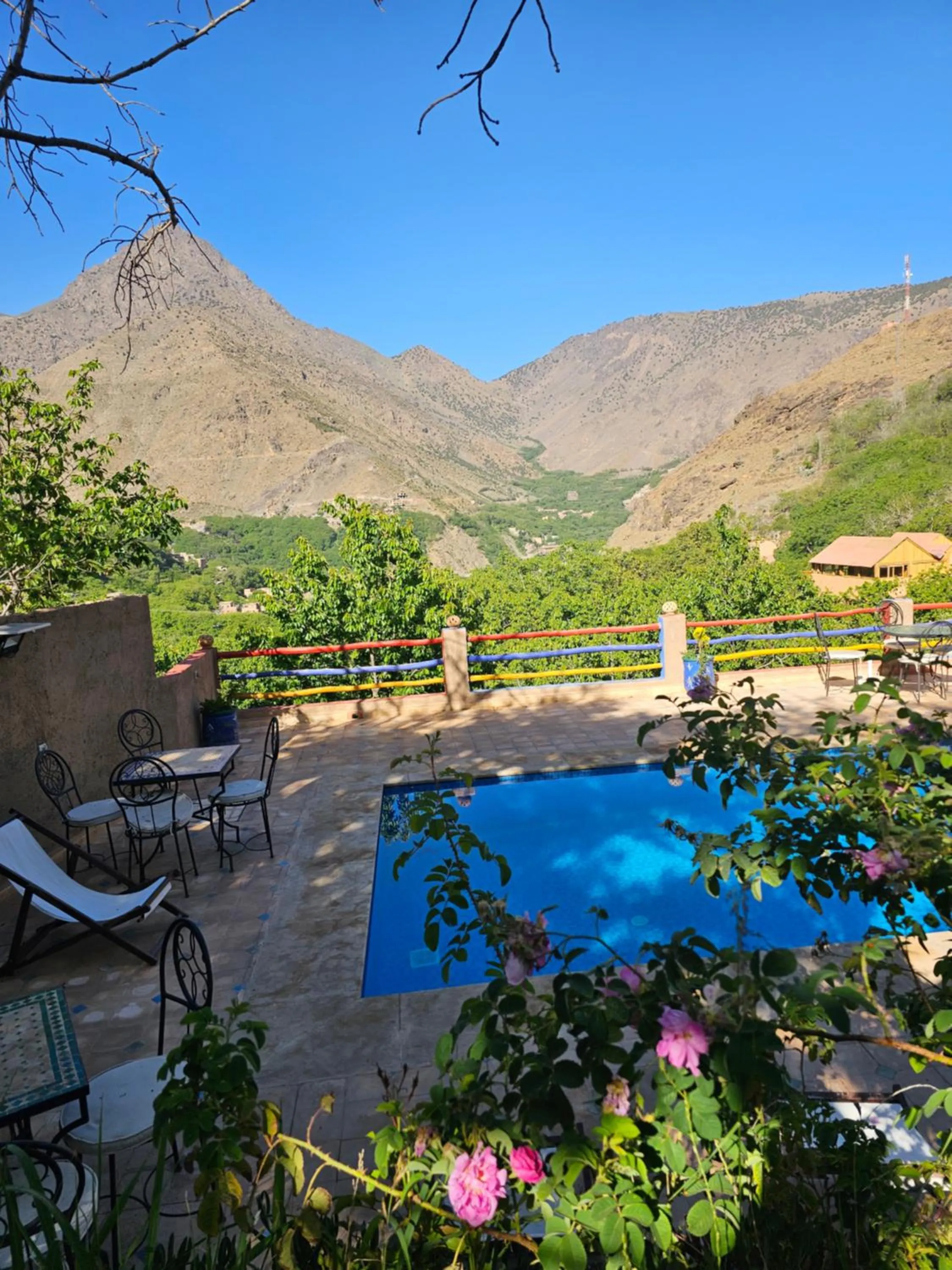 Pool view in Jnane Karma