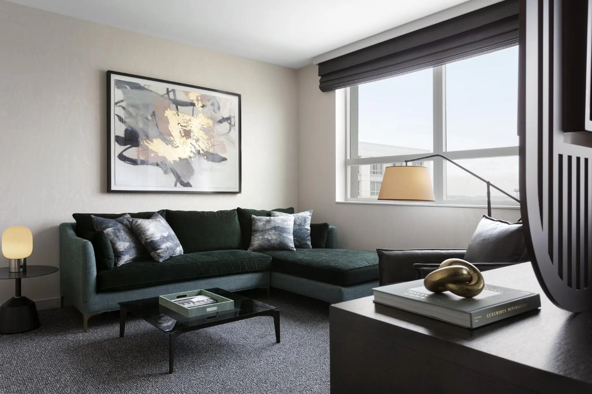 Bedroom in Loews Chicago O'Hare Hotel