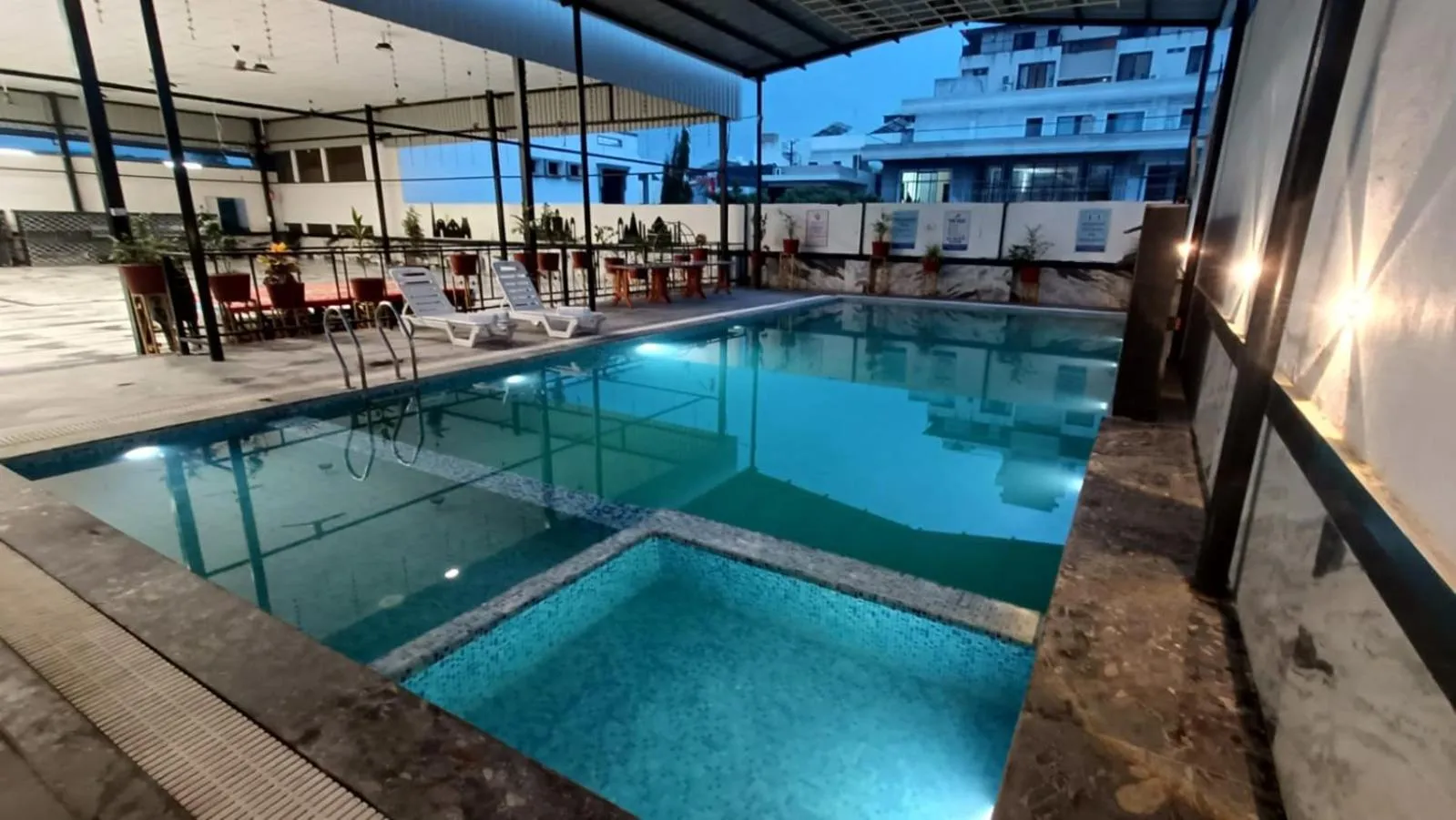 Swimming pool in Hotel Bhairav Bagh with Swimming Pool