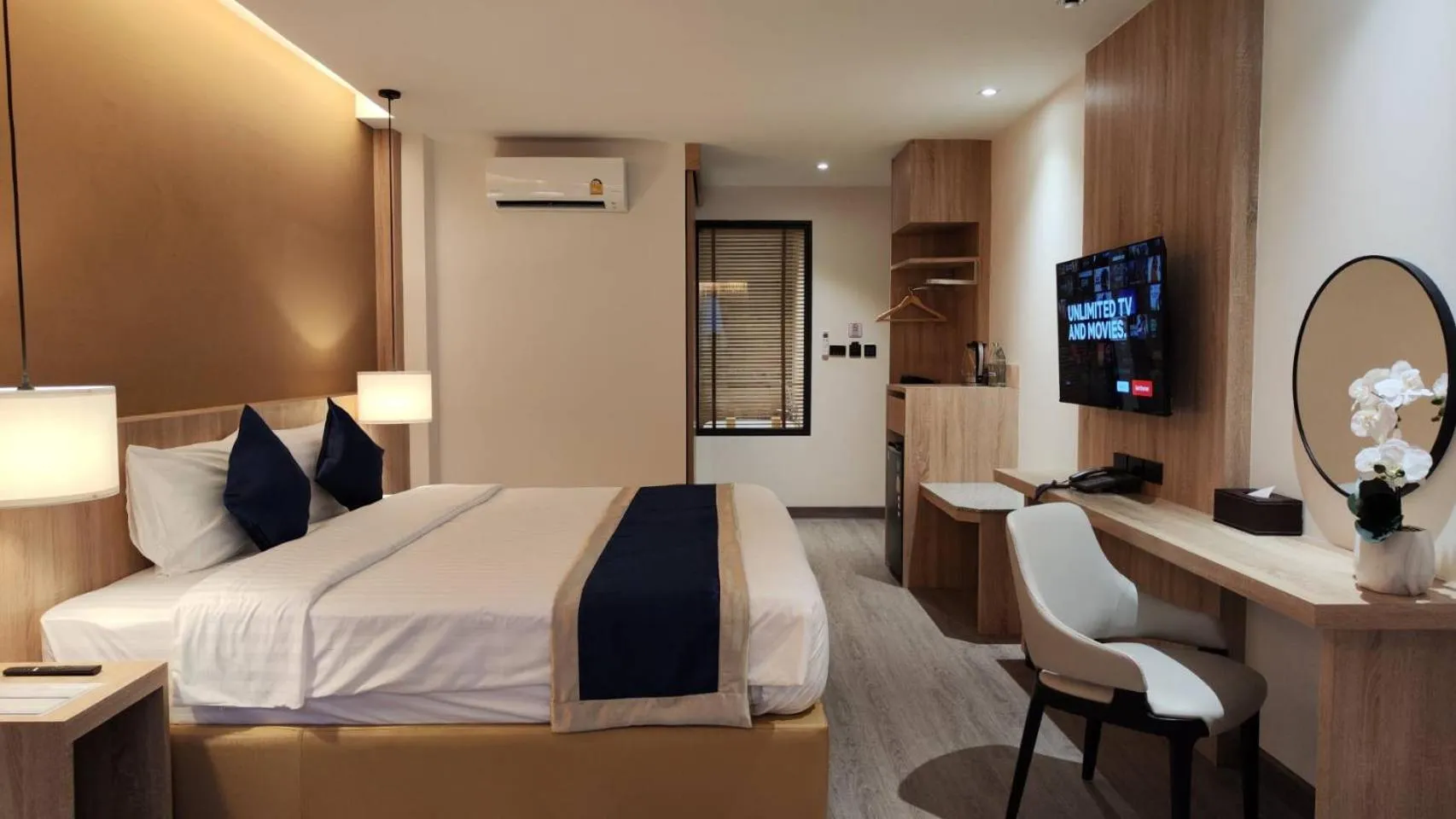 Bed in Hi Chiangmai Hotel