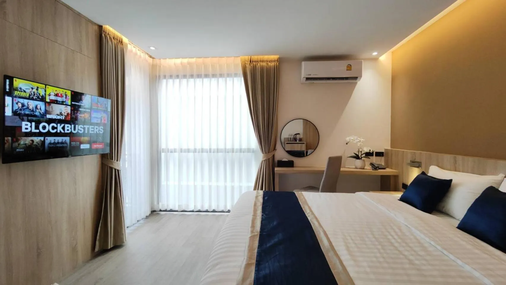 Bed in Hi Chiangmai Hotel