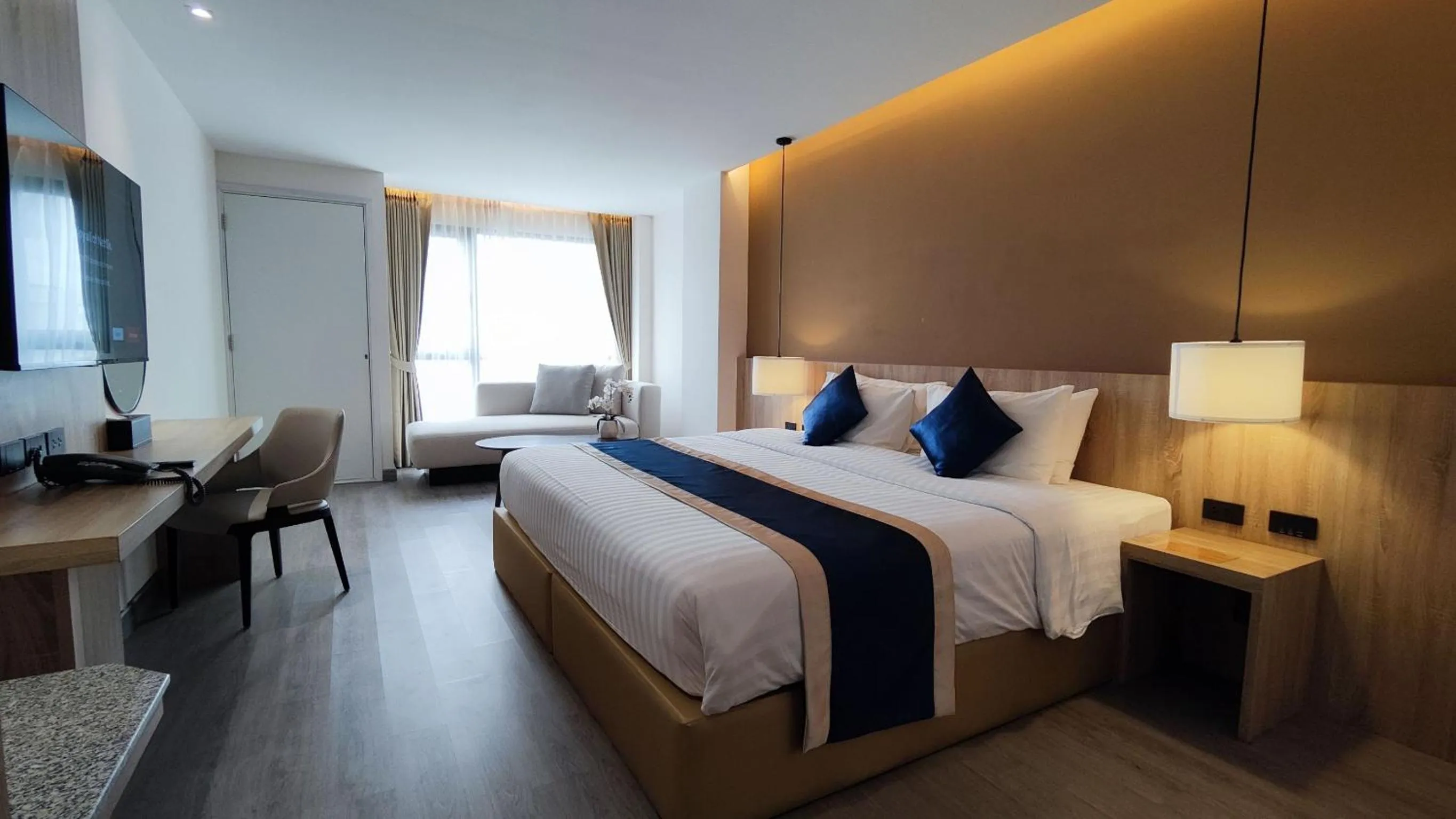 Bed in Hi Chiangmai Hotel