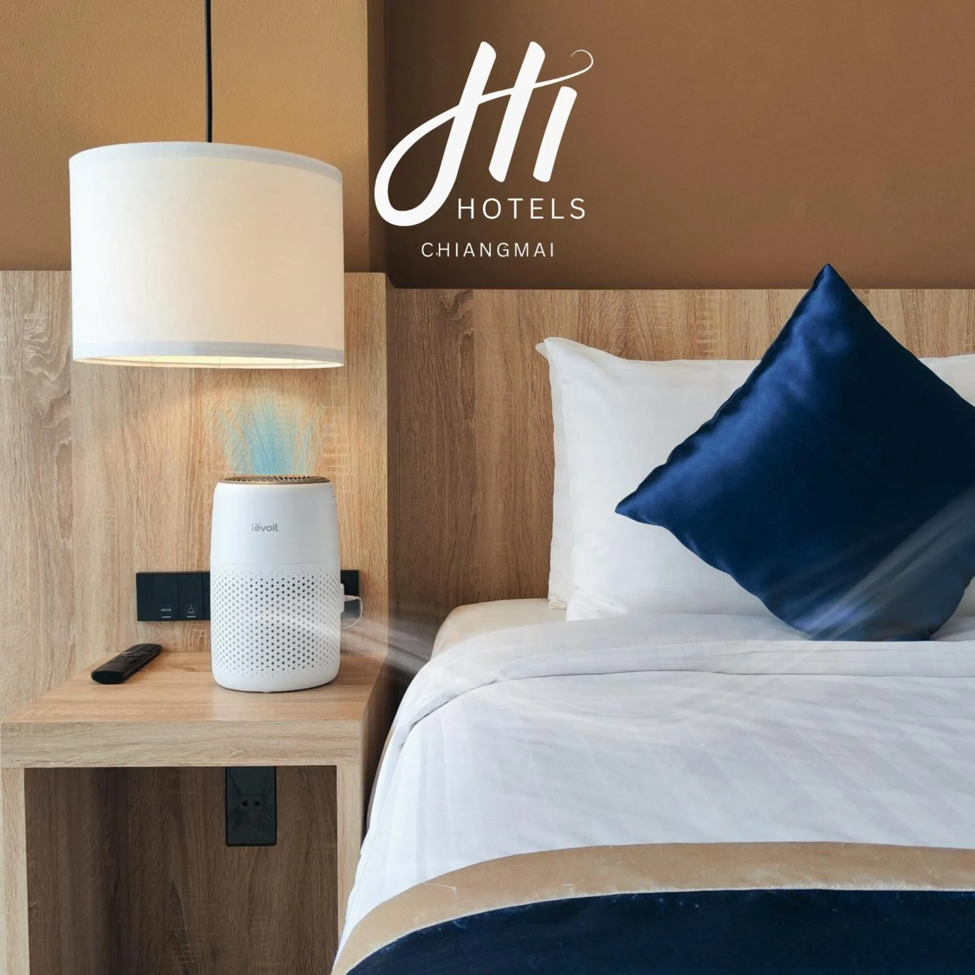 Bed in Hi Chiangmai Hotel