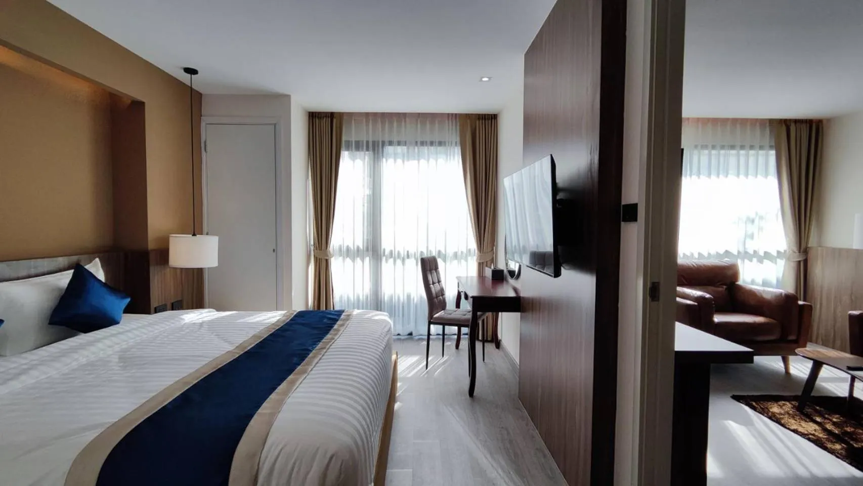 Bed in Hi Chiangmai Hotel