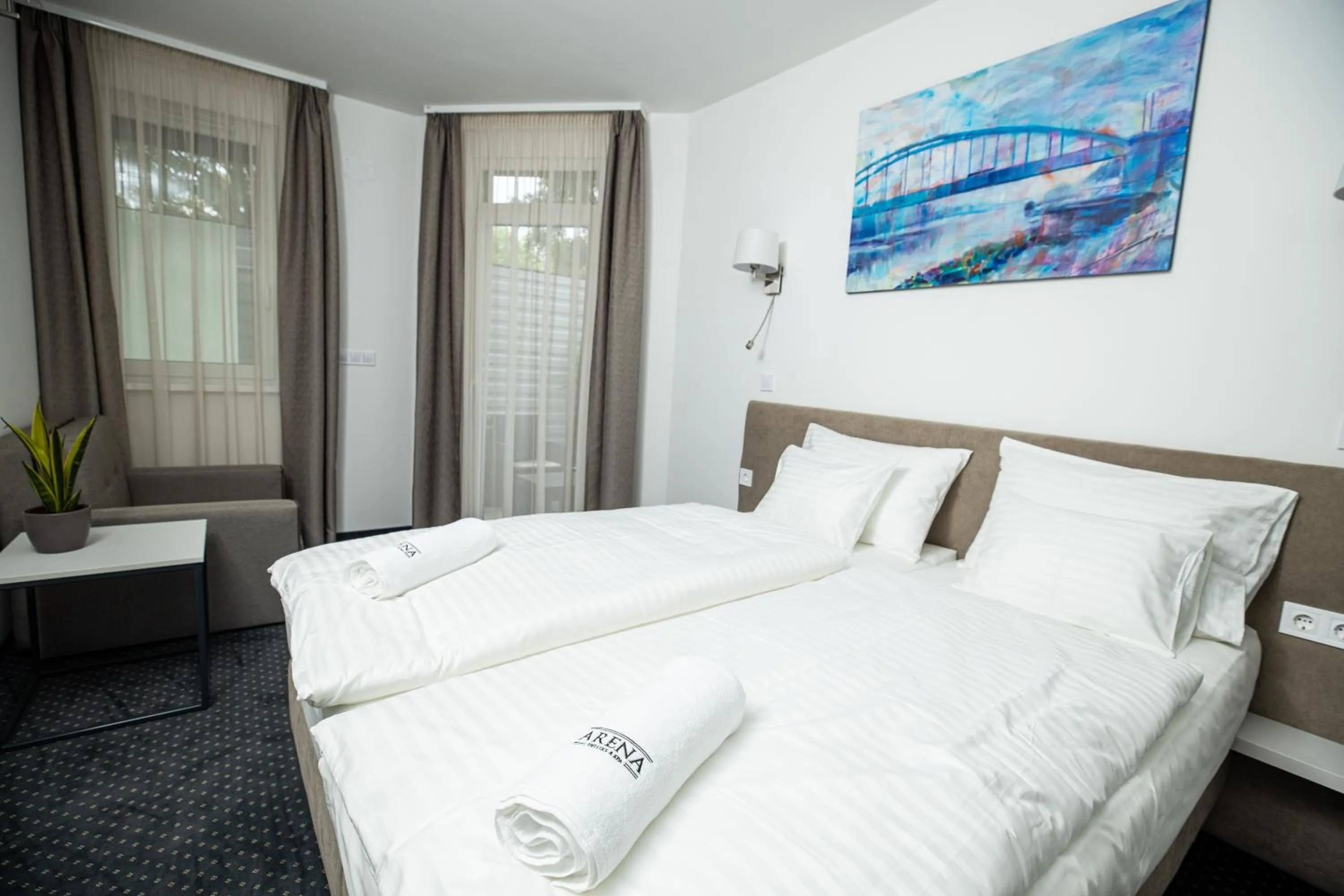 Bed in Arena Deluxe & Spa