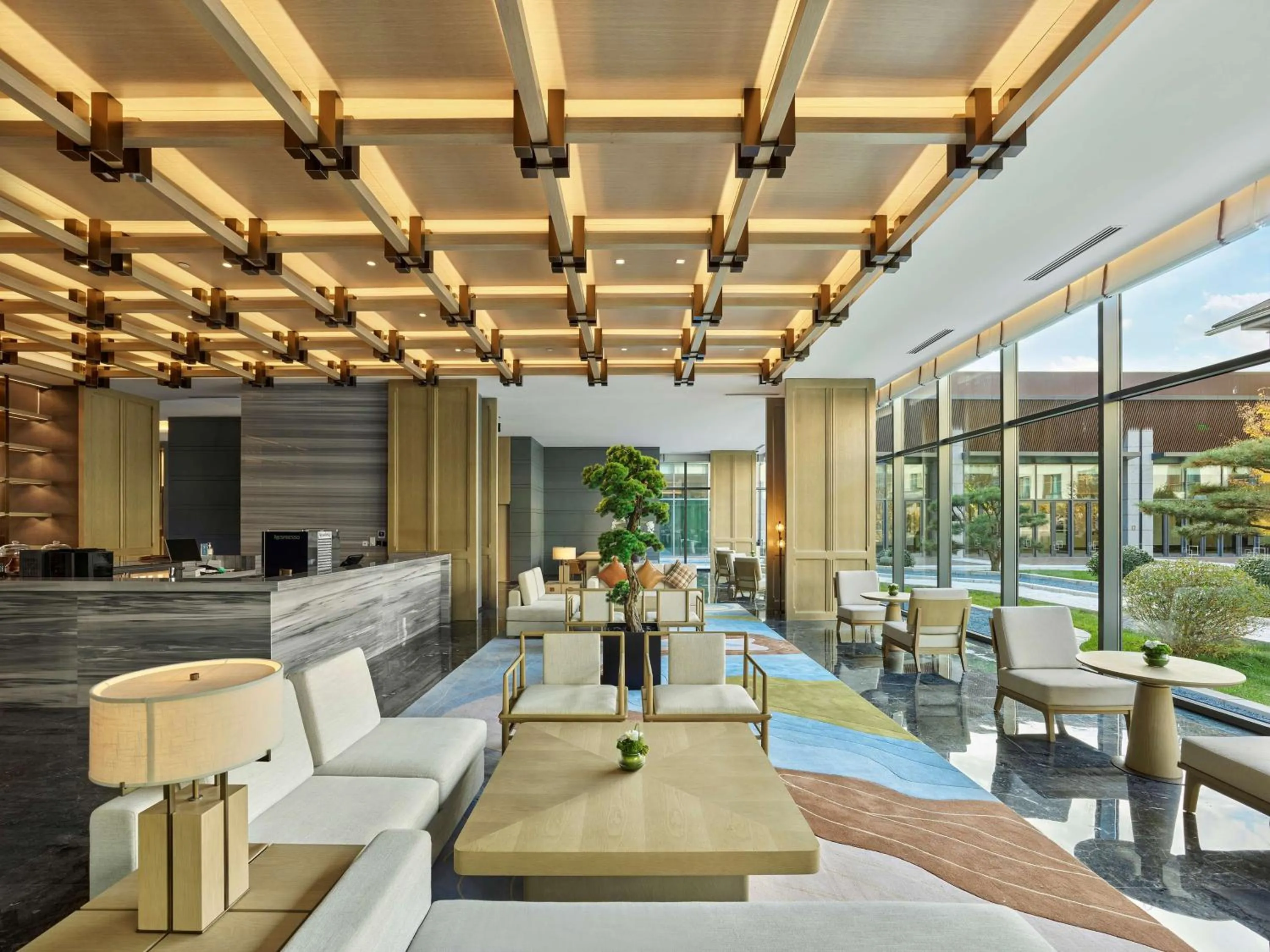 Lobby or reception in Doubletree By Hilton Beijing Badaling