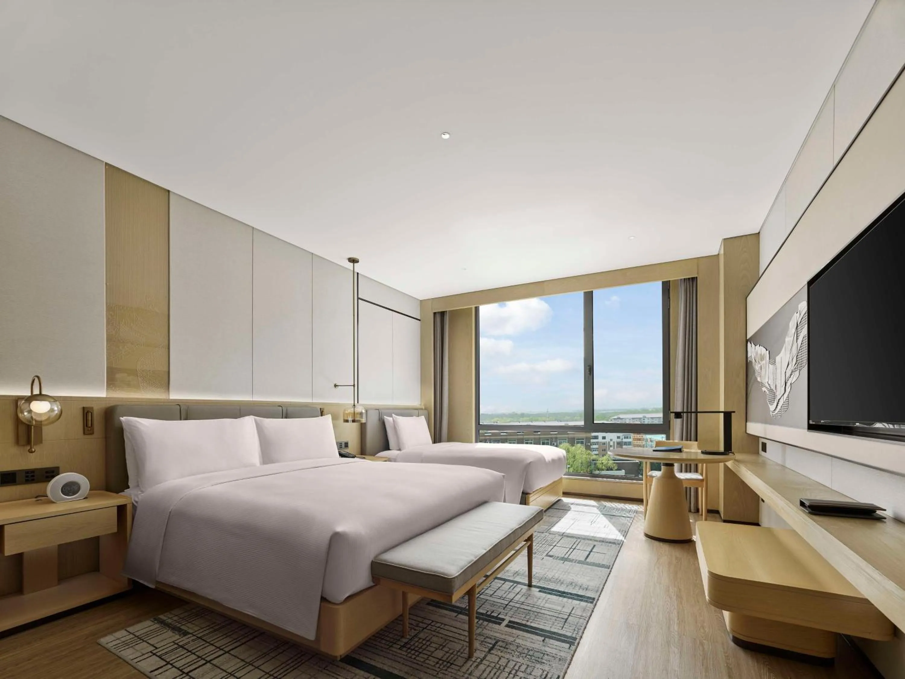 View (from property/room), Bed in Doubletree By Hilton Beijing Badaling