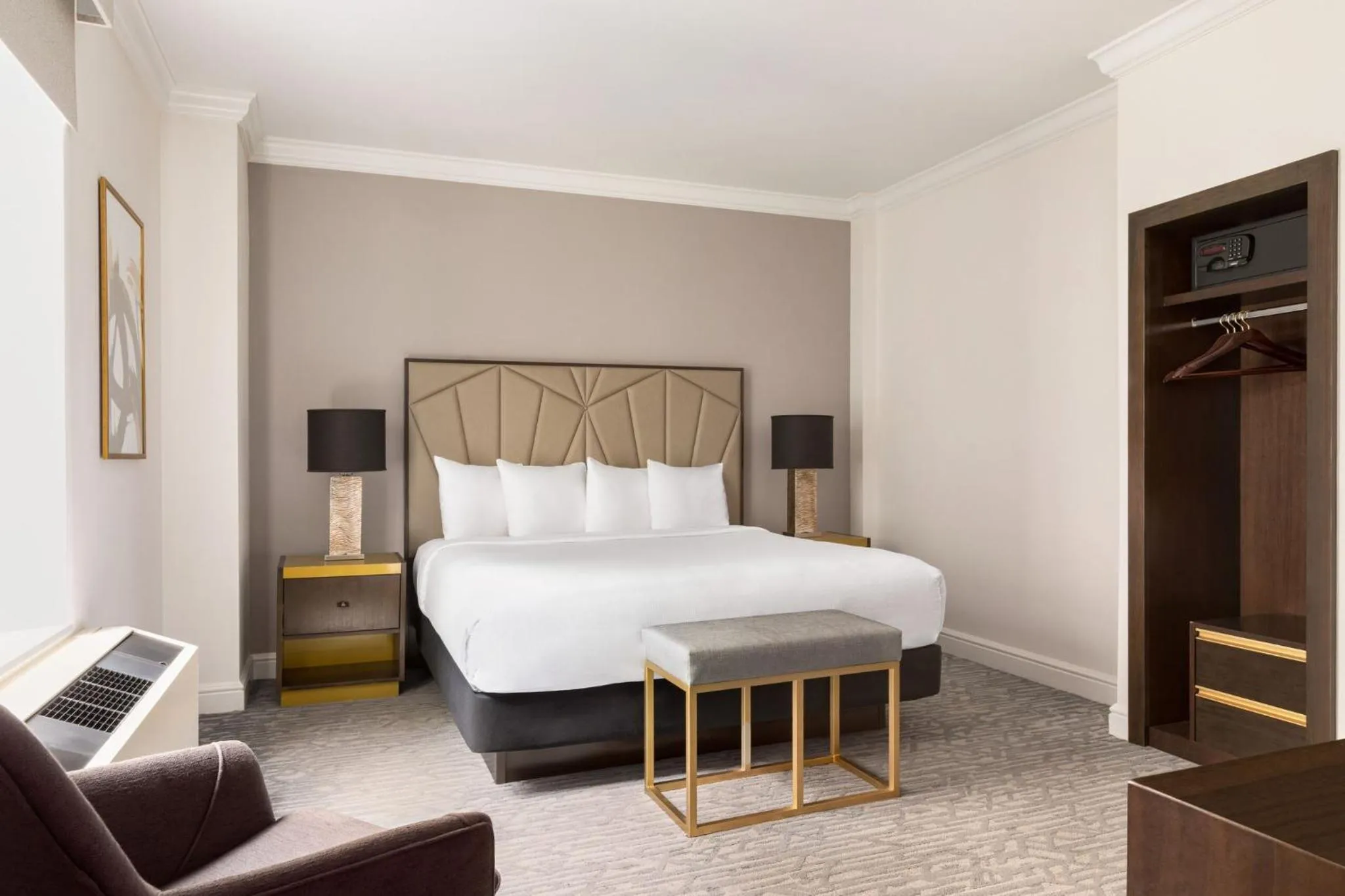 Bedroom, Bed in Martinique New York on Broadway, Curio Collection by Hilton