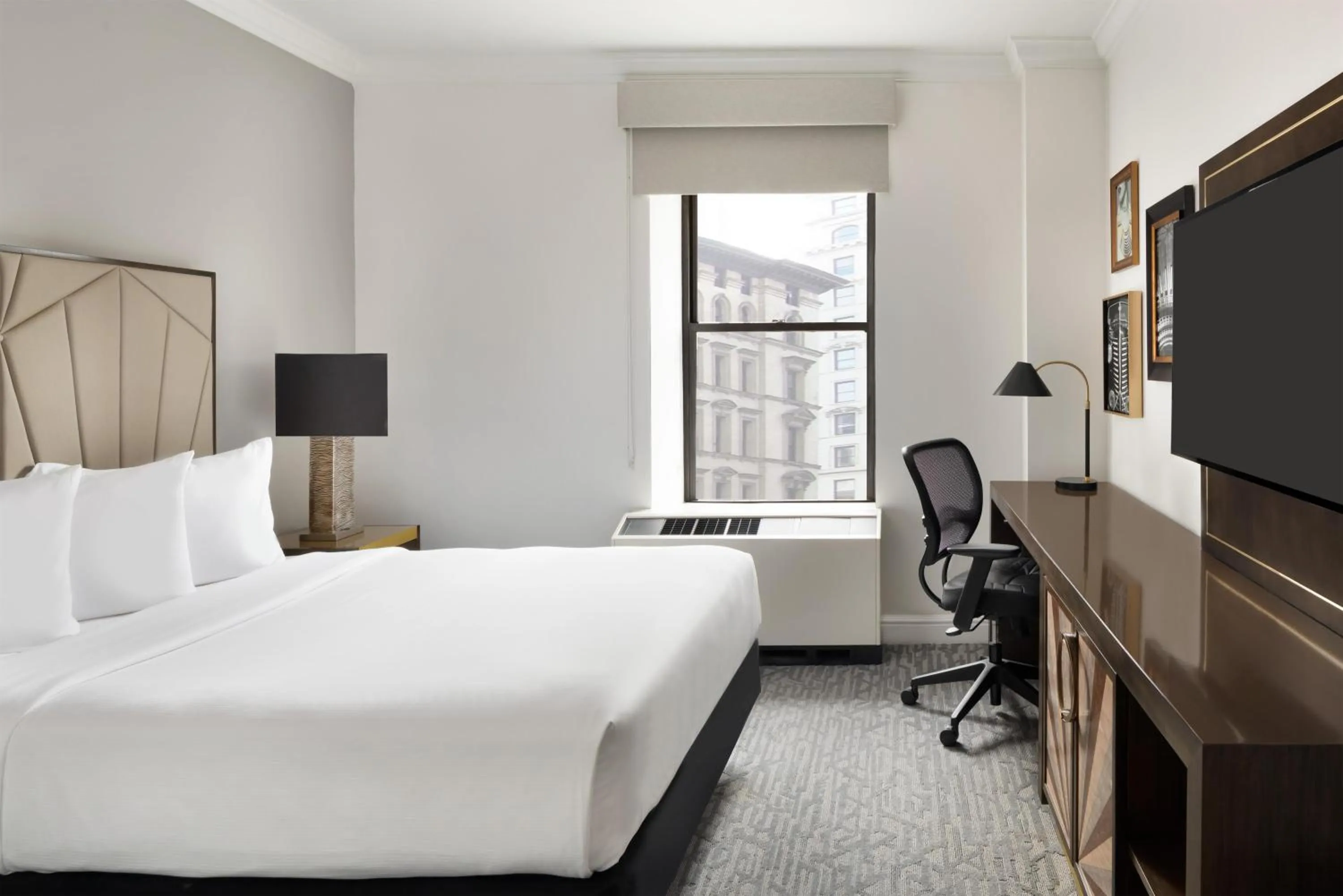 Bedroom, Bed in Martinique New York on Broadway, Curio Collection by Hilton