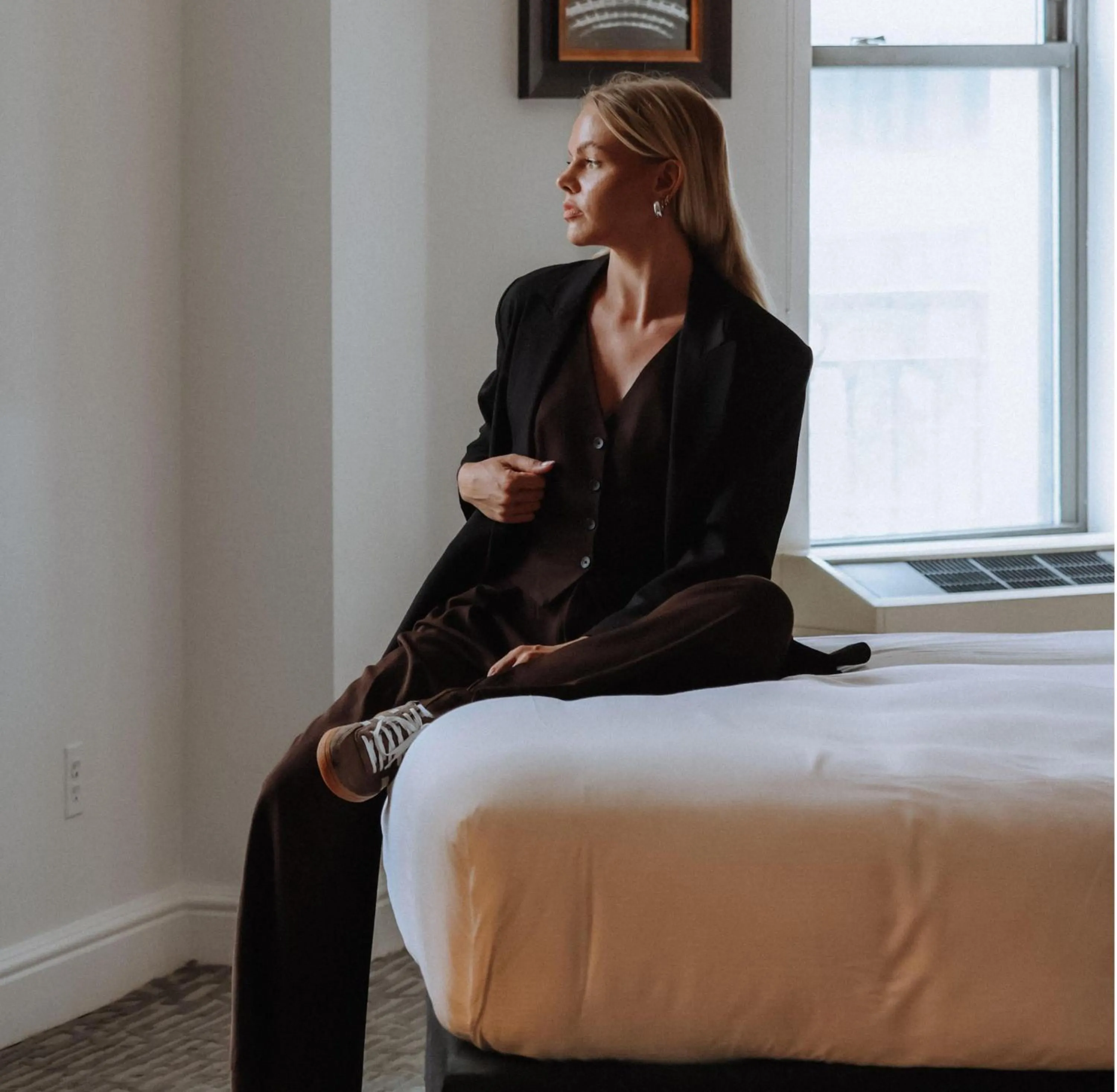 Photo of the whole room, Bed in Martinique New York on Broadway, Curio Collection by Hilton