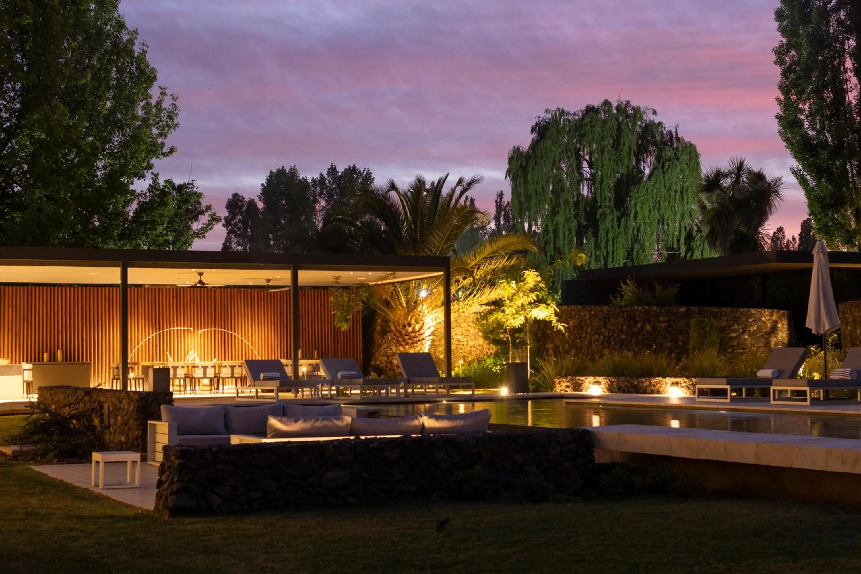 Pool view in Susana Balbo Winemaker's House - Relais & Chateaux