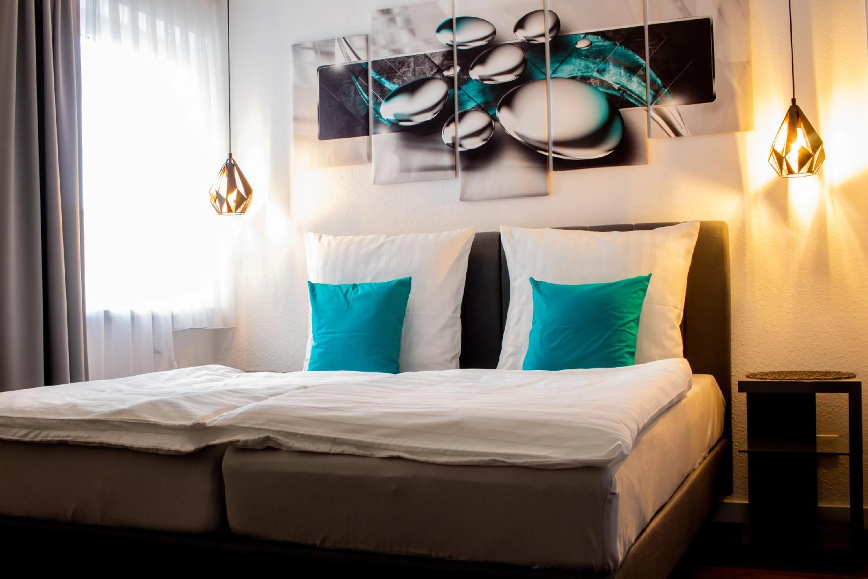 Bed in Gästehaus&Pension Pinske