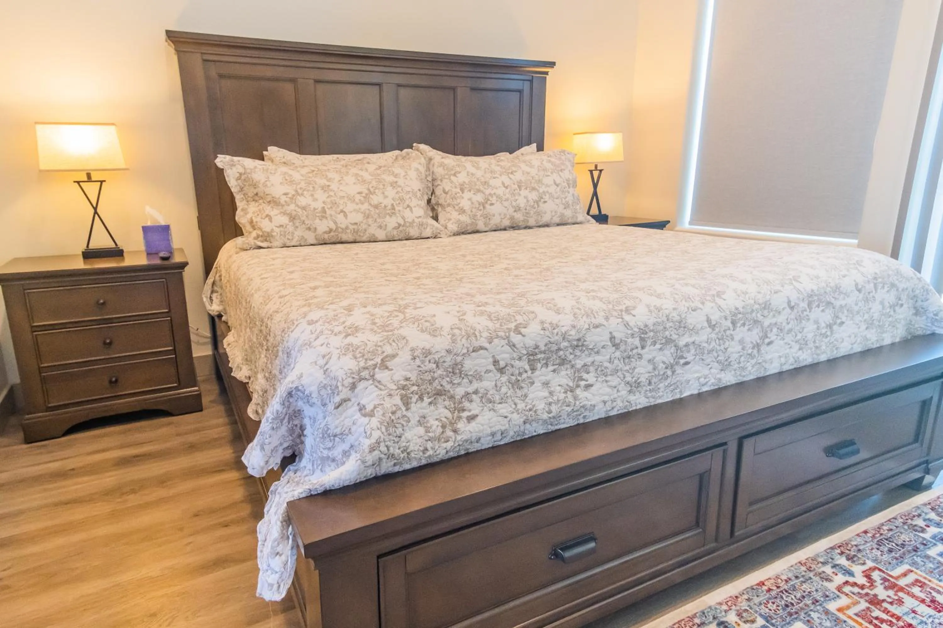 Bed in South Zion Inn and Suites