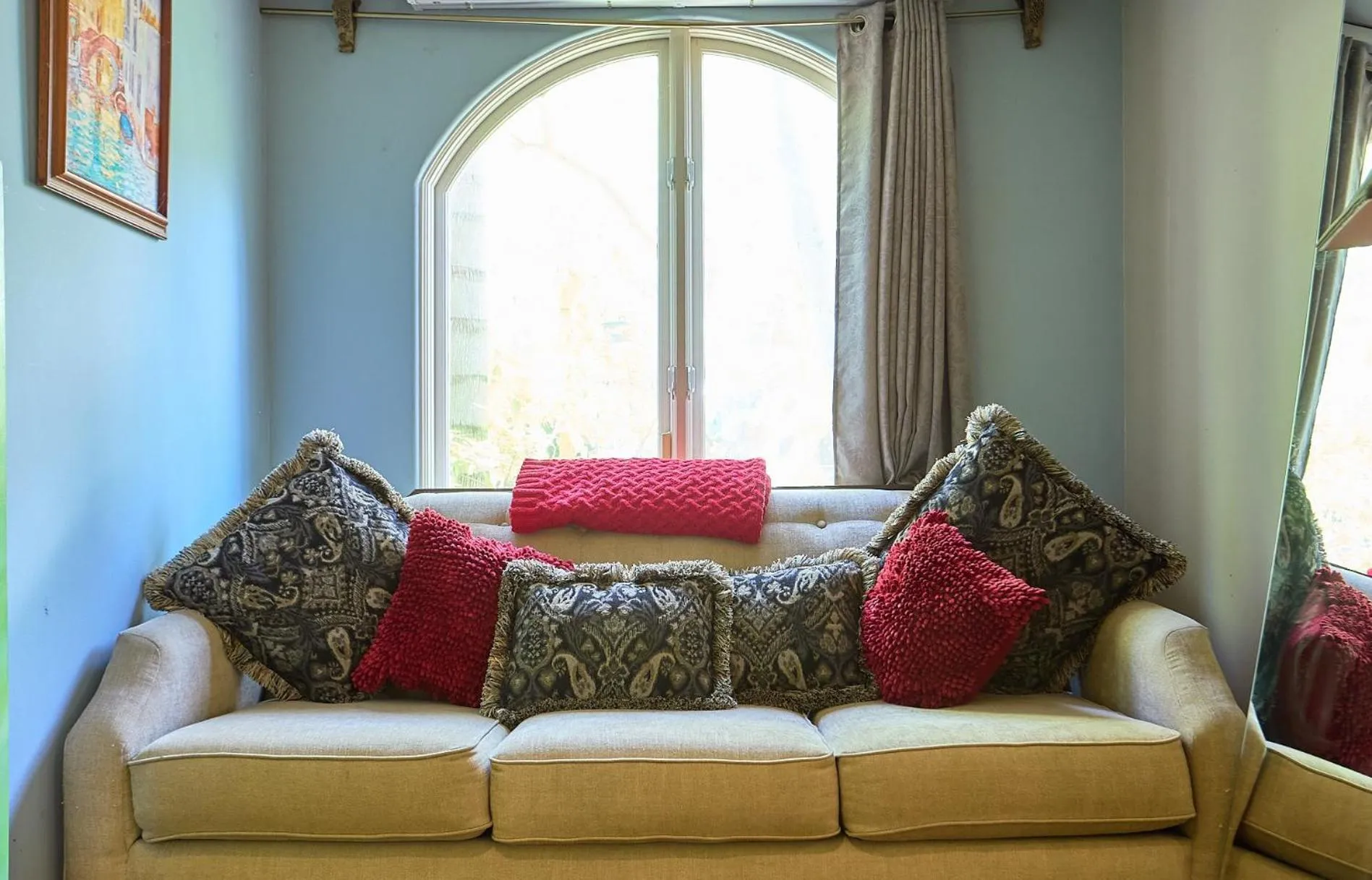 Living room in Beverly Hills Spanish