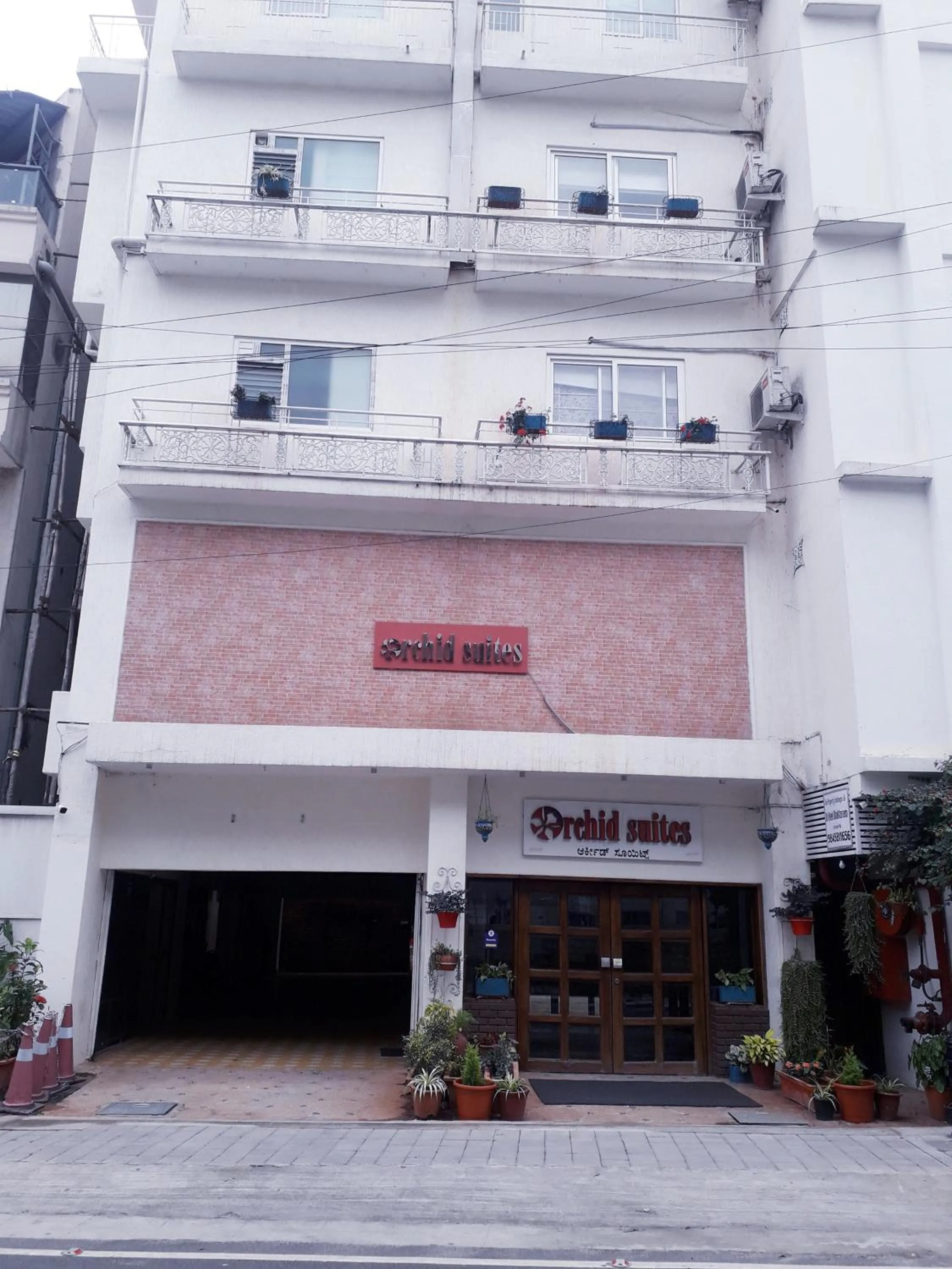 Facade/entrance in Orchid Suites - A Boutique Hotel Bangalore Off Residency Road