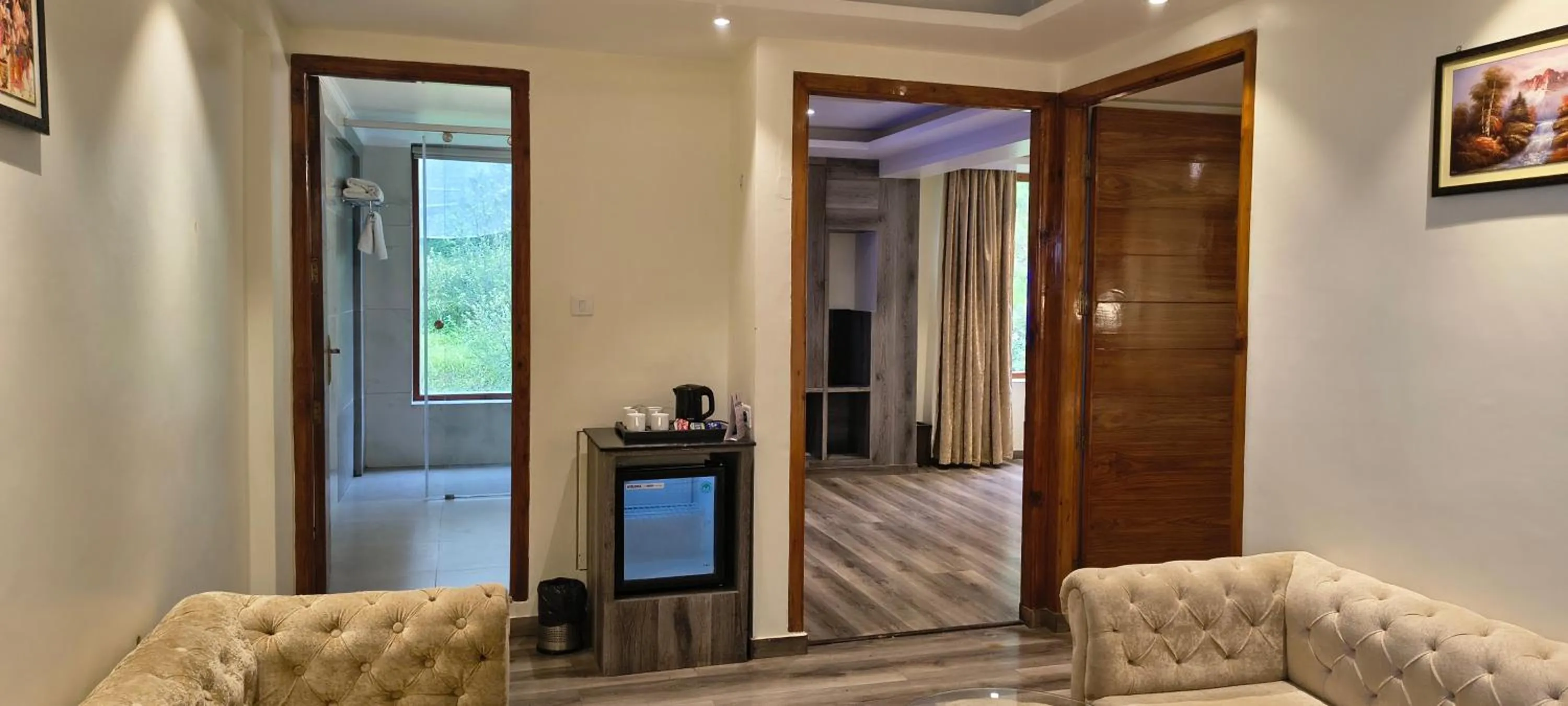 Living room in The Jungle Mountain Retreat