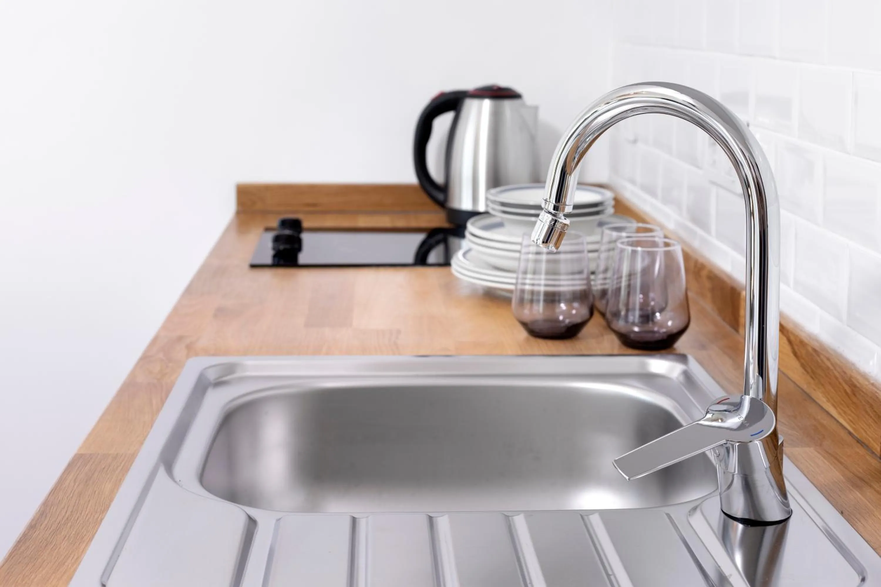 Kitchen or kitchenette in Kairos Hotel