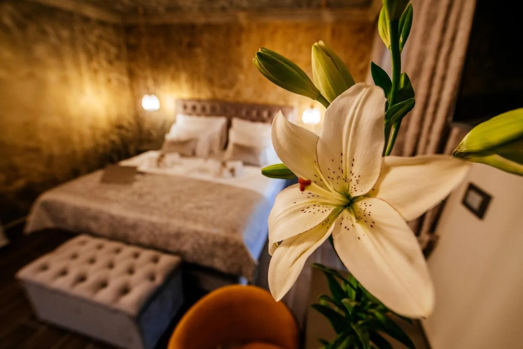 Bedroom, Bed in Luxury Rooms VINDEMIÆ