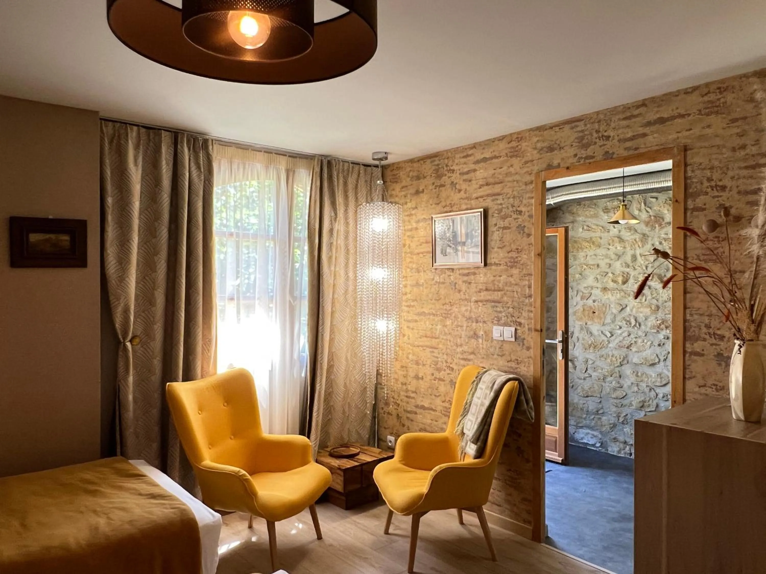 Seating area in Residence La Borde