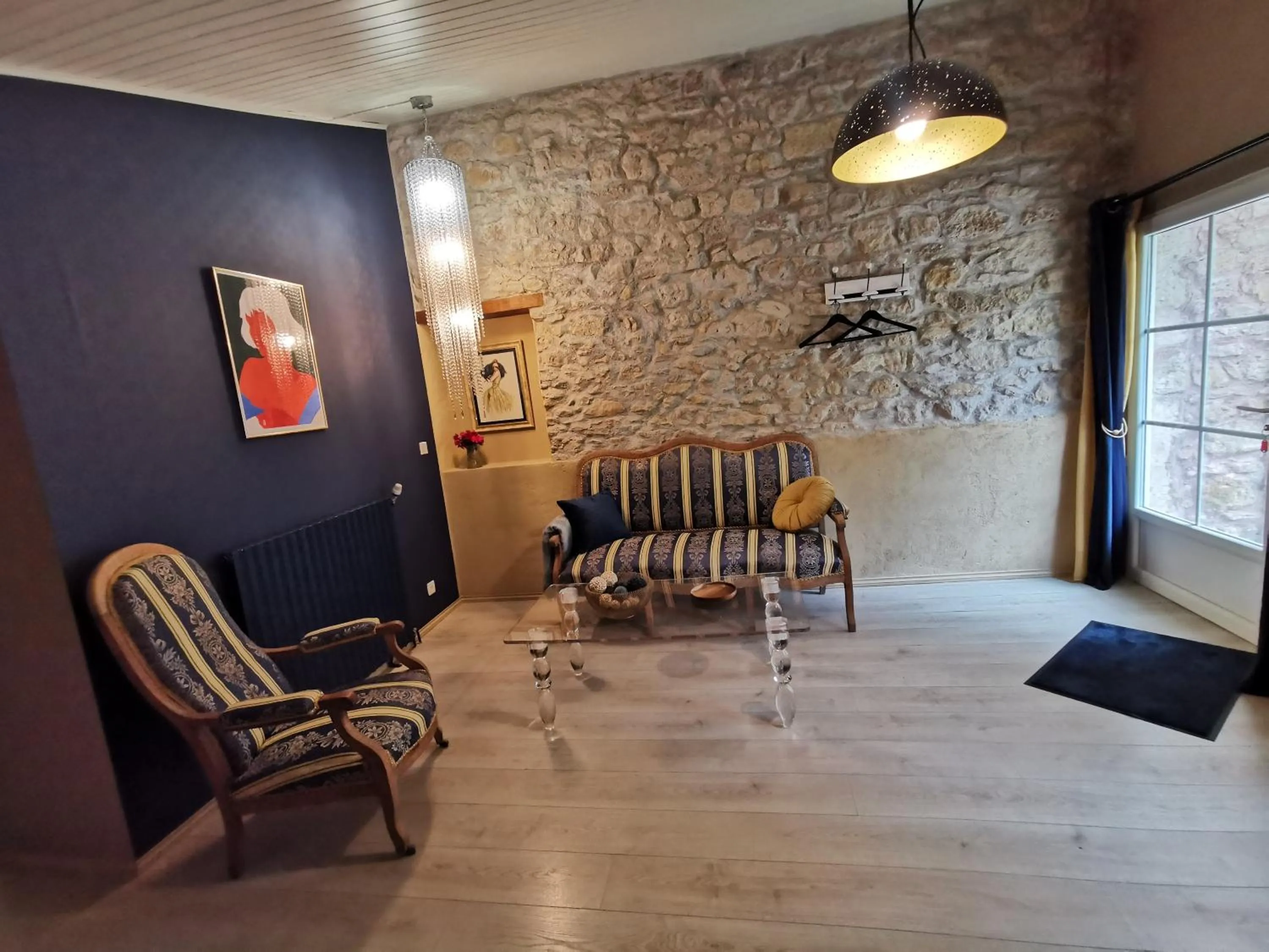 Seating area in Residence La Borde