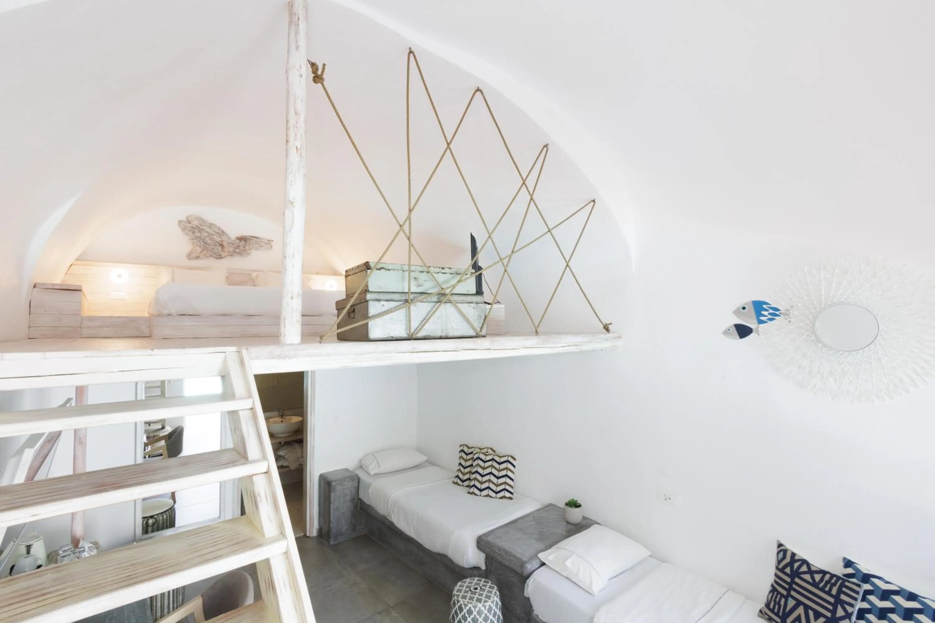 Bedroom, Bed in The Museum Project Oia