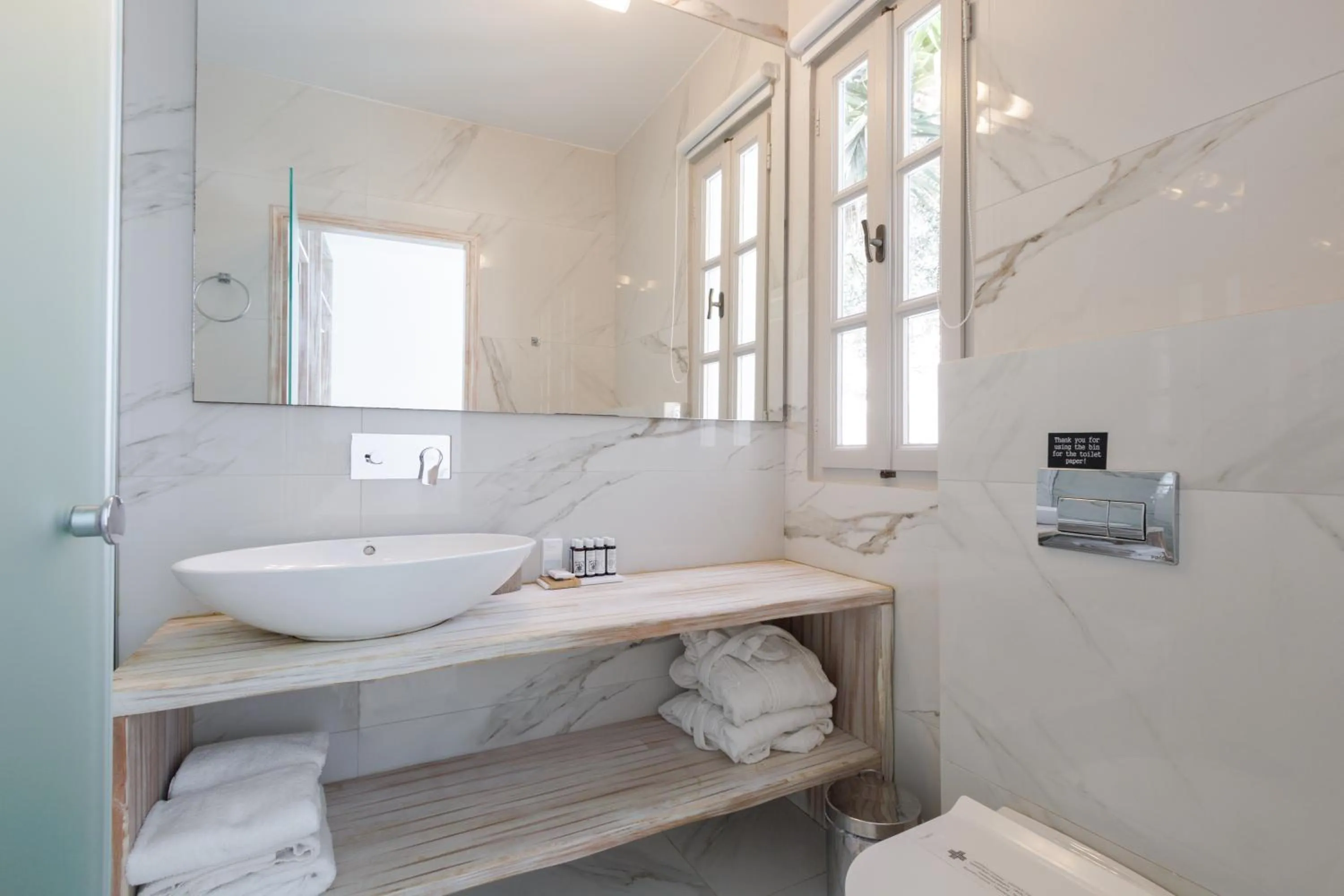 Bathroom in The Museum Project Oia