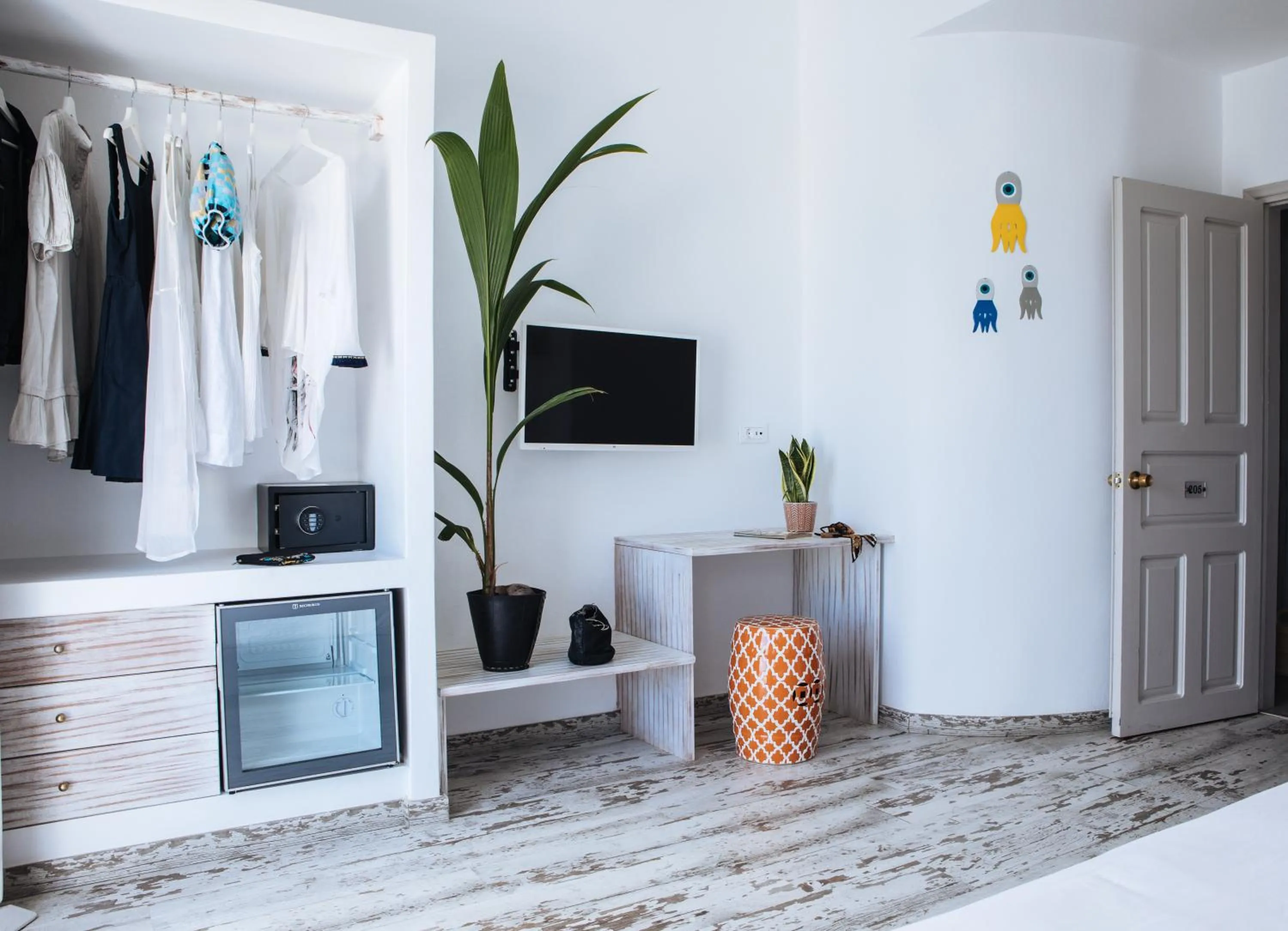 Bedroom in The Museum Project Oia