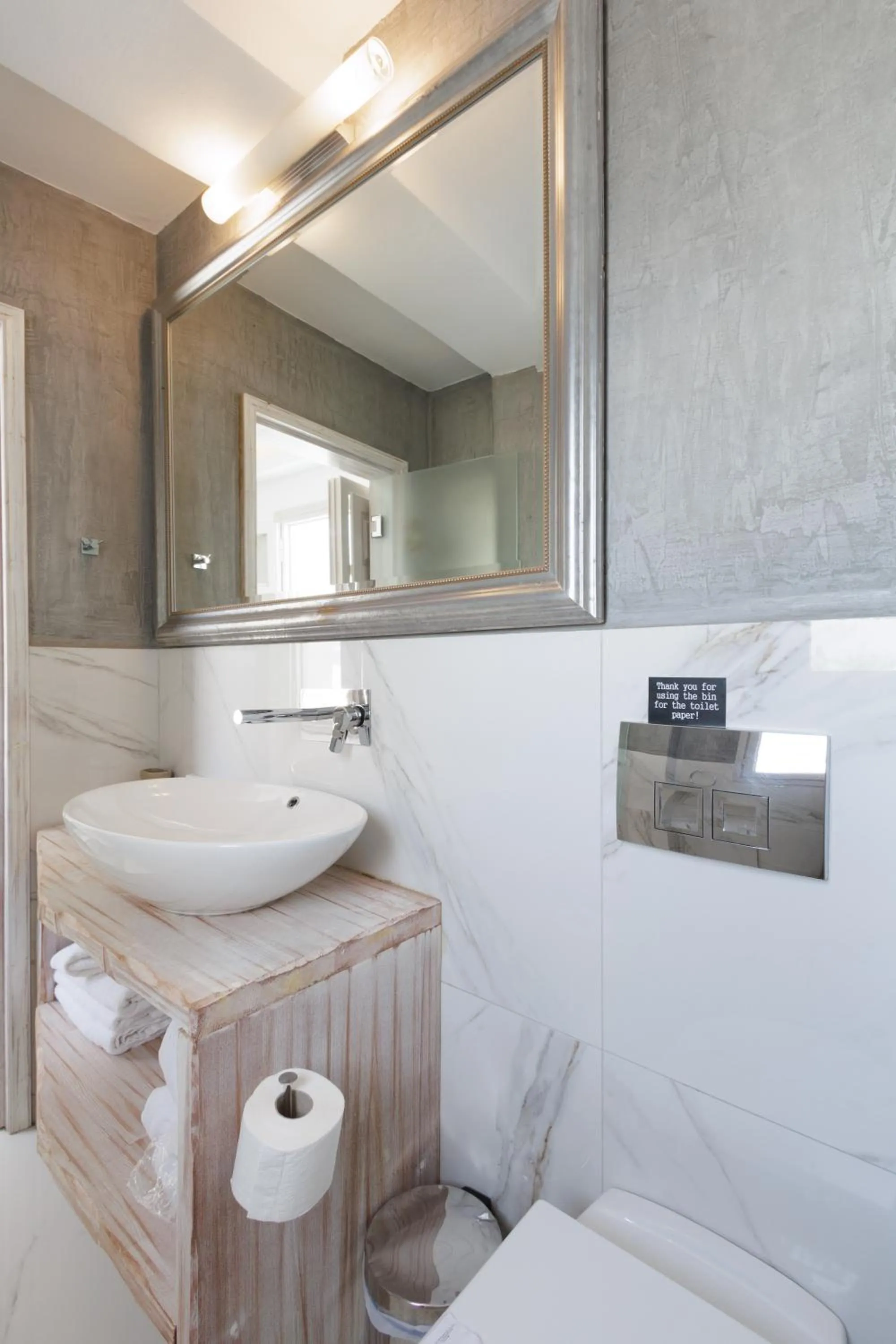 Bathroom in The Museum Project Oia