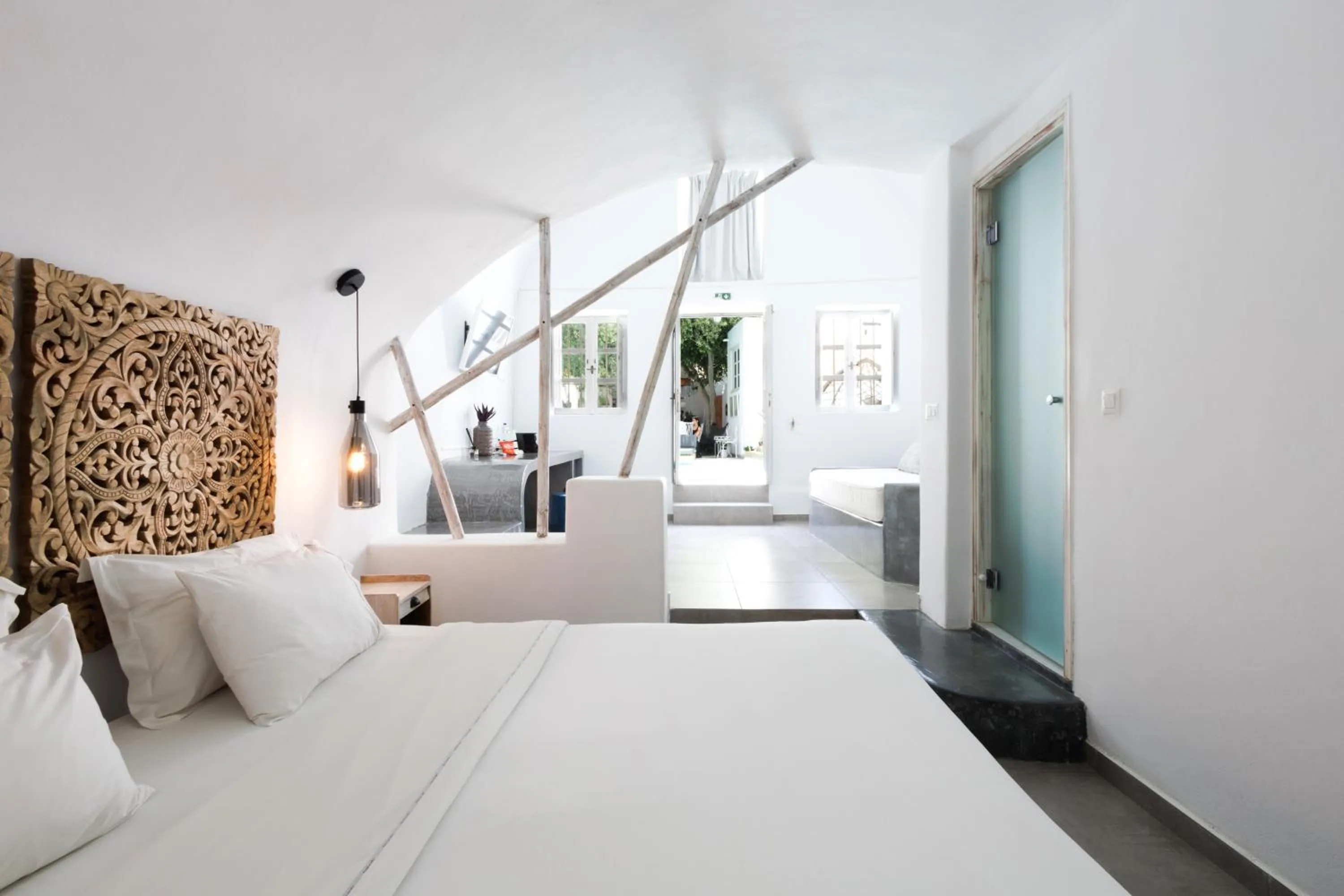 Bedroom, Bed in The Museum Project Oia