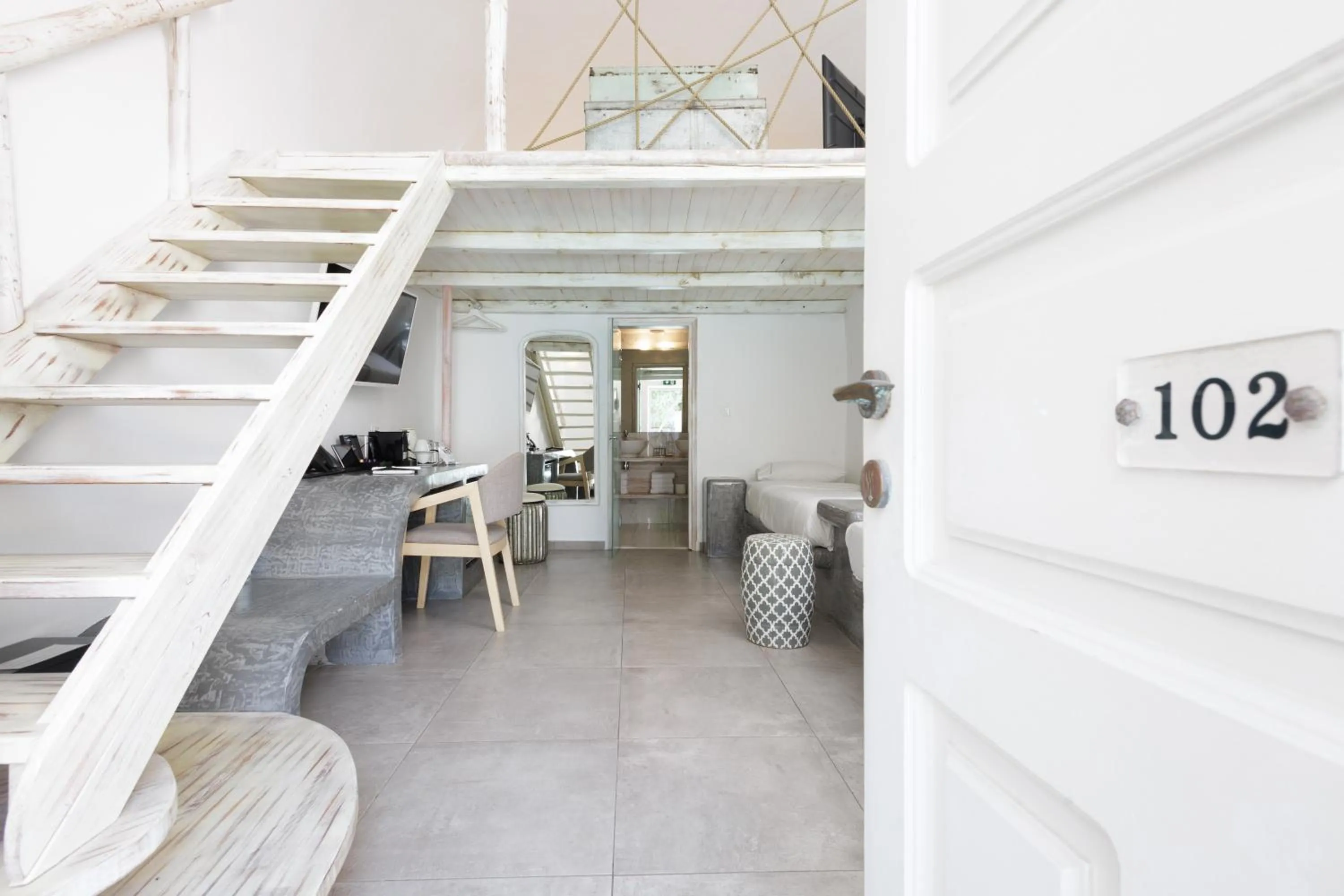 Bedroom in The Museum Project Oia