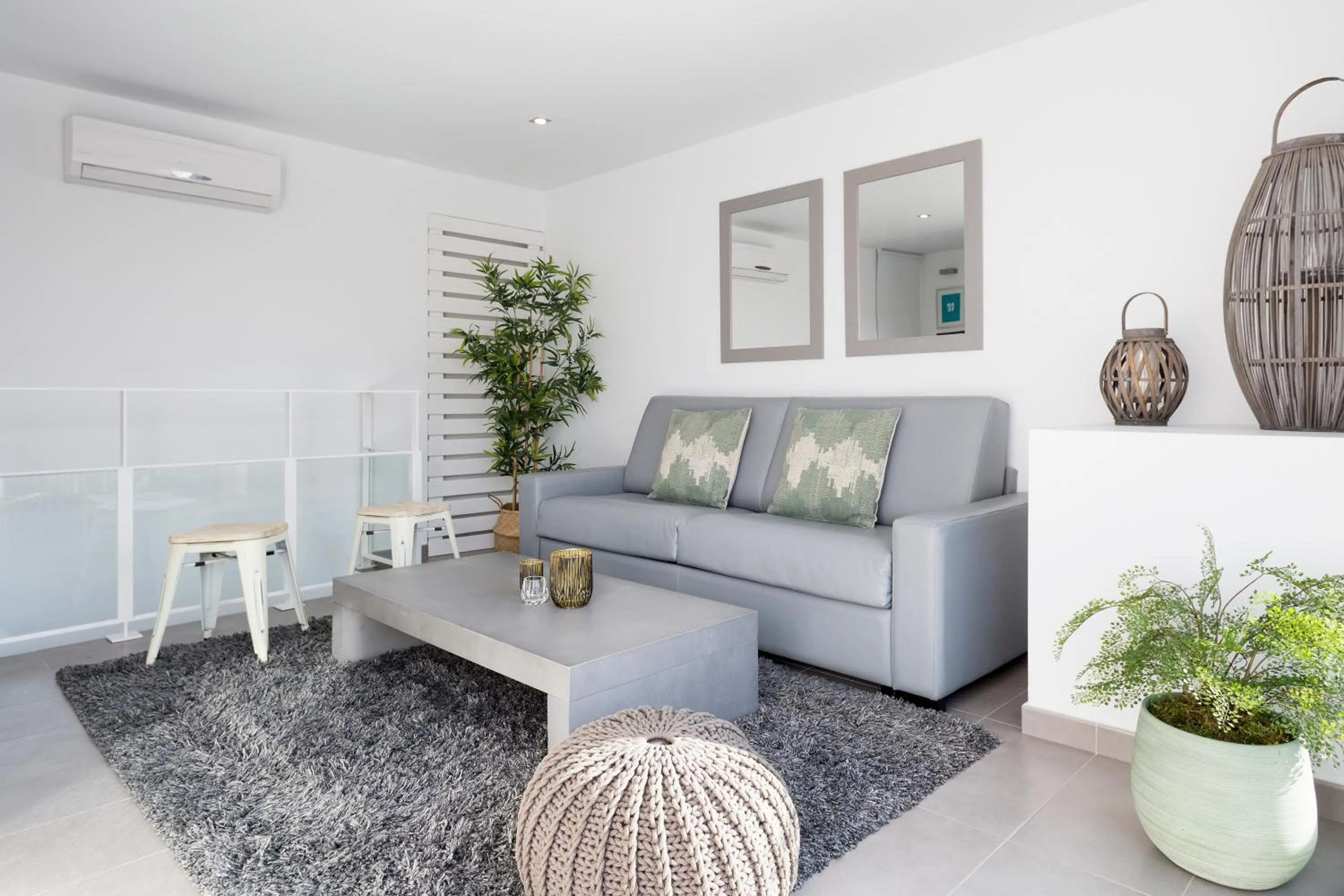 Living room in Sitges Group Blue&White