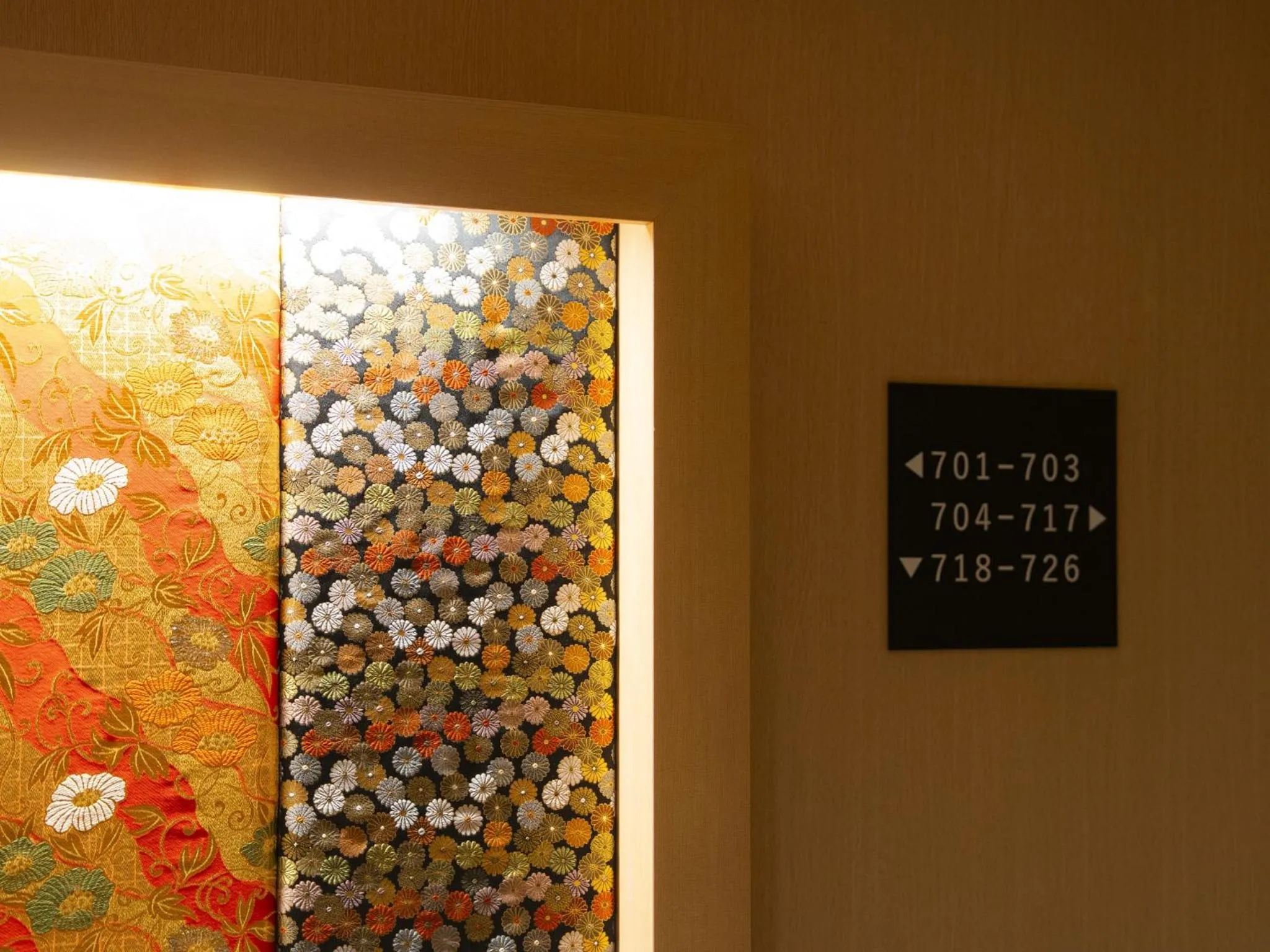 Decorative detail in Hotel SUI Kyoto Kiyomizu