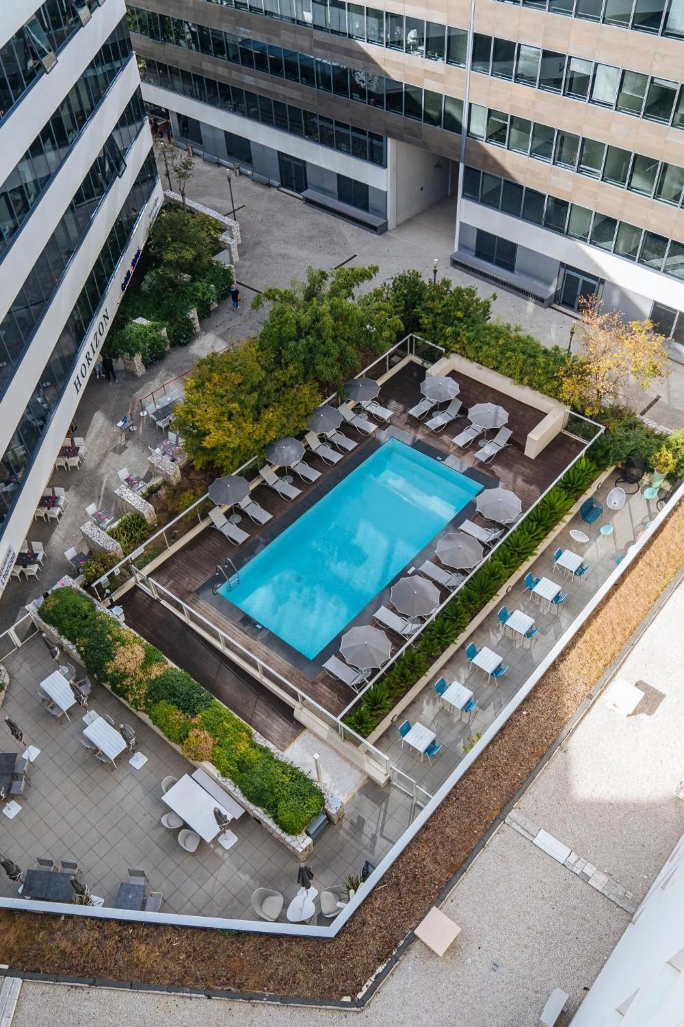 Bird's eye view in ibis Styles Nice Aéroport Arenas