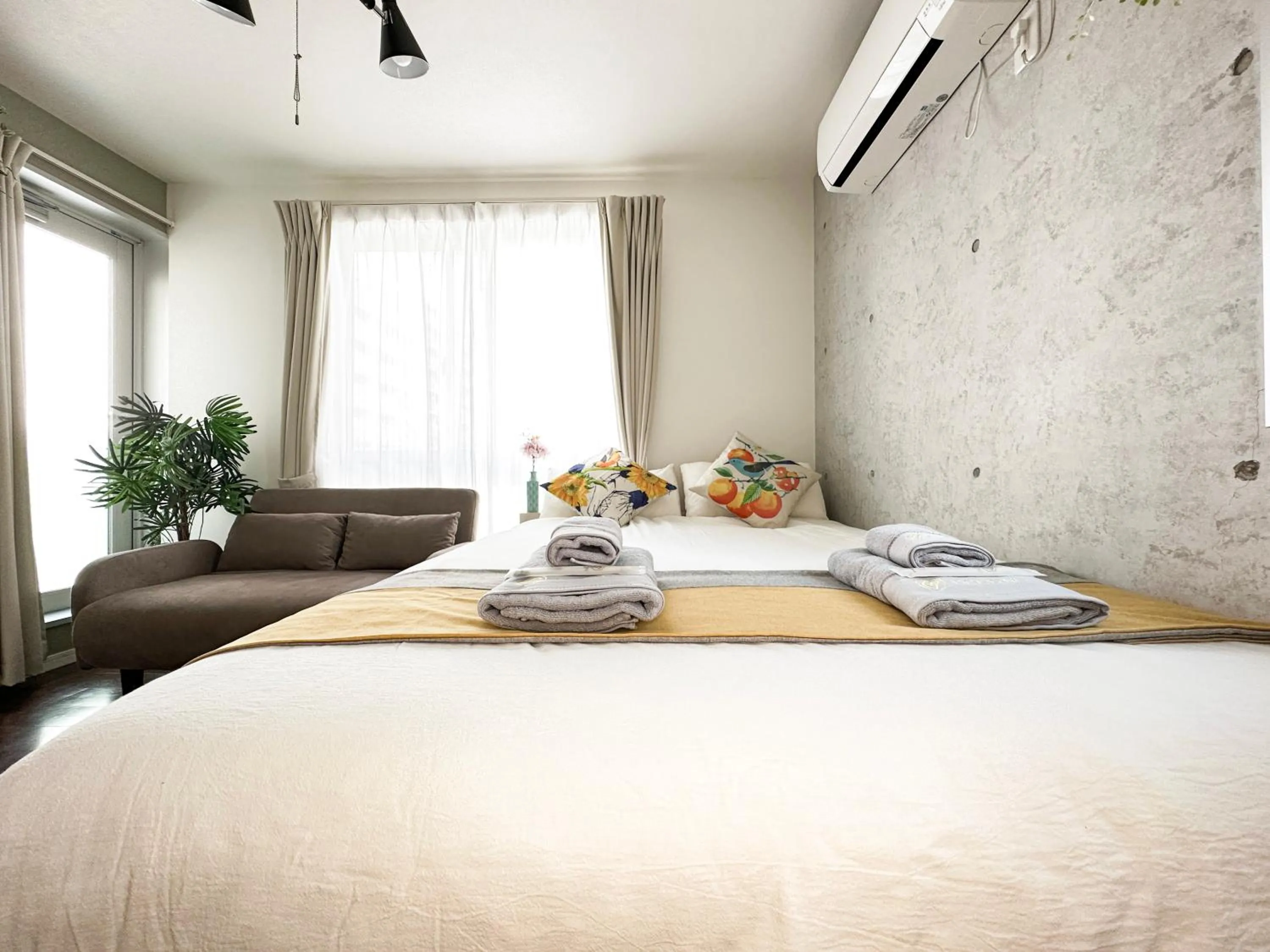 Bed in nestay inn tokyo ryogoku