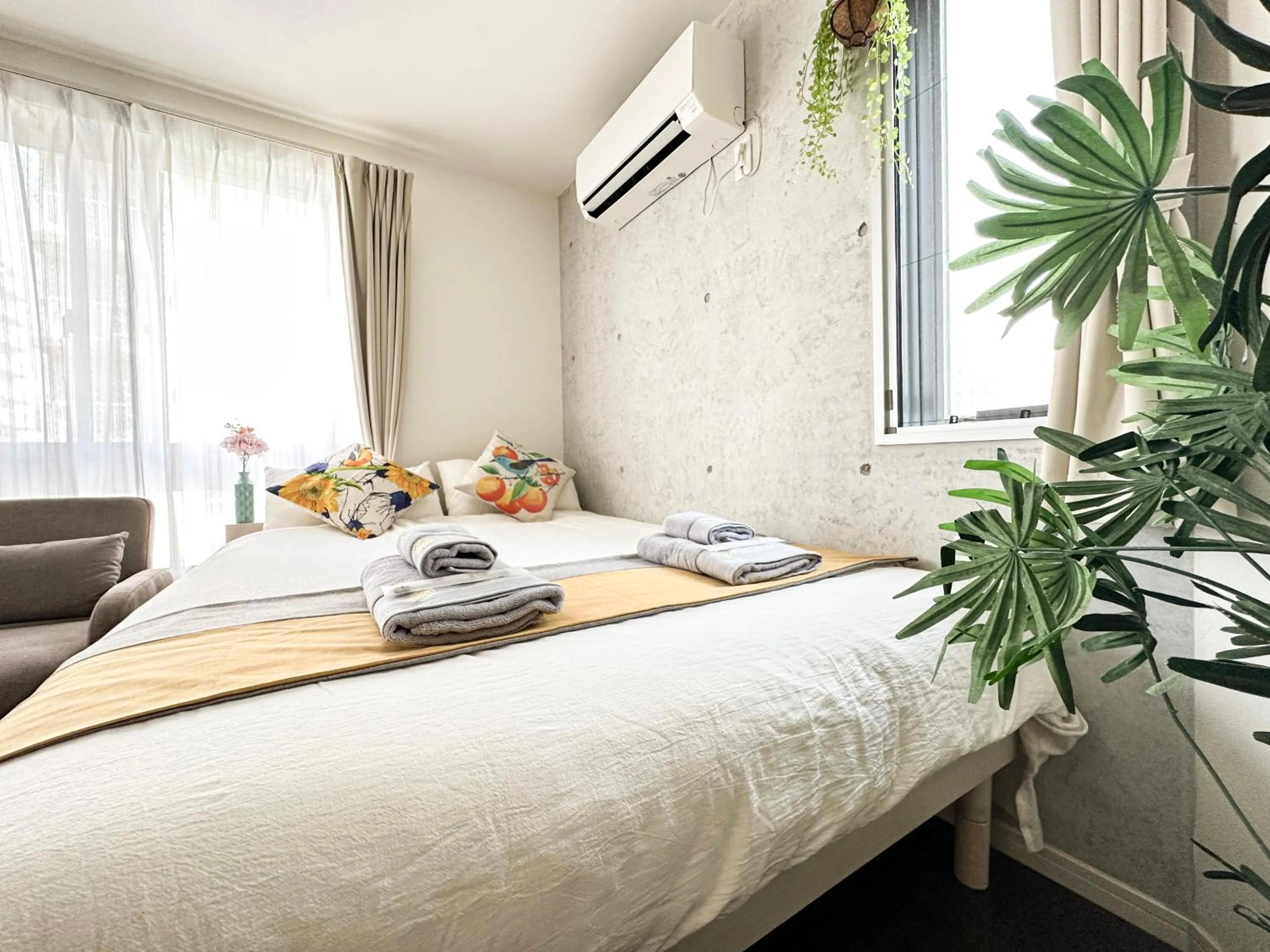 Bed in nestay inn tokyo ryogoku