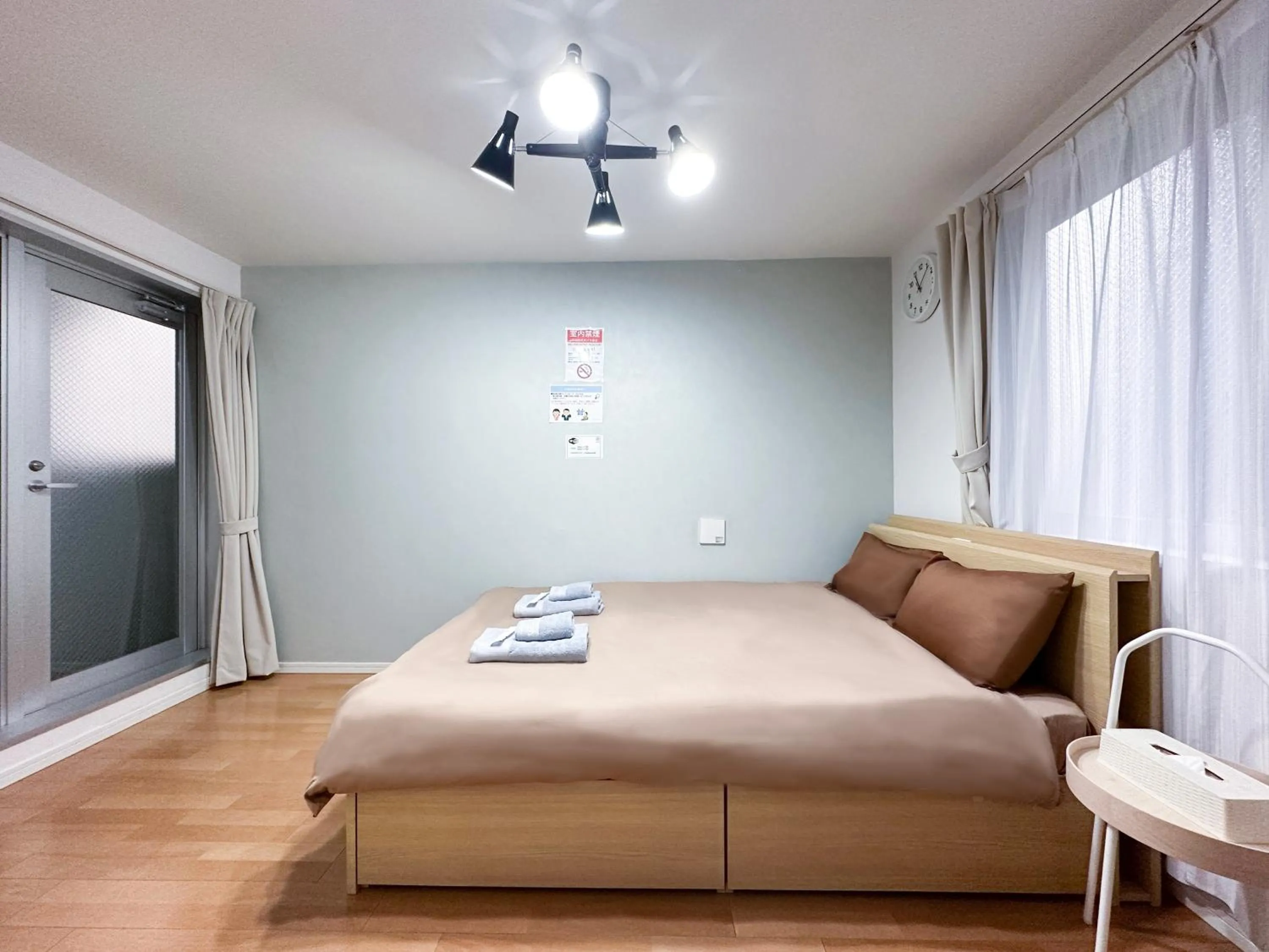 Bed in nestay inn tokyo ryogoku