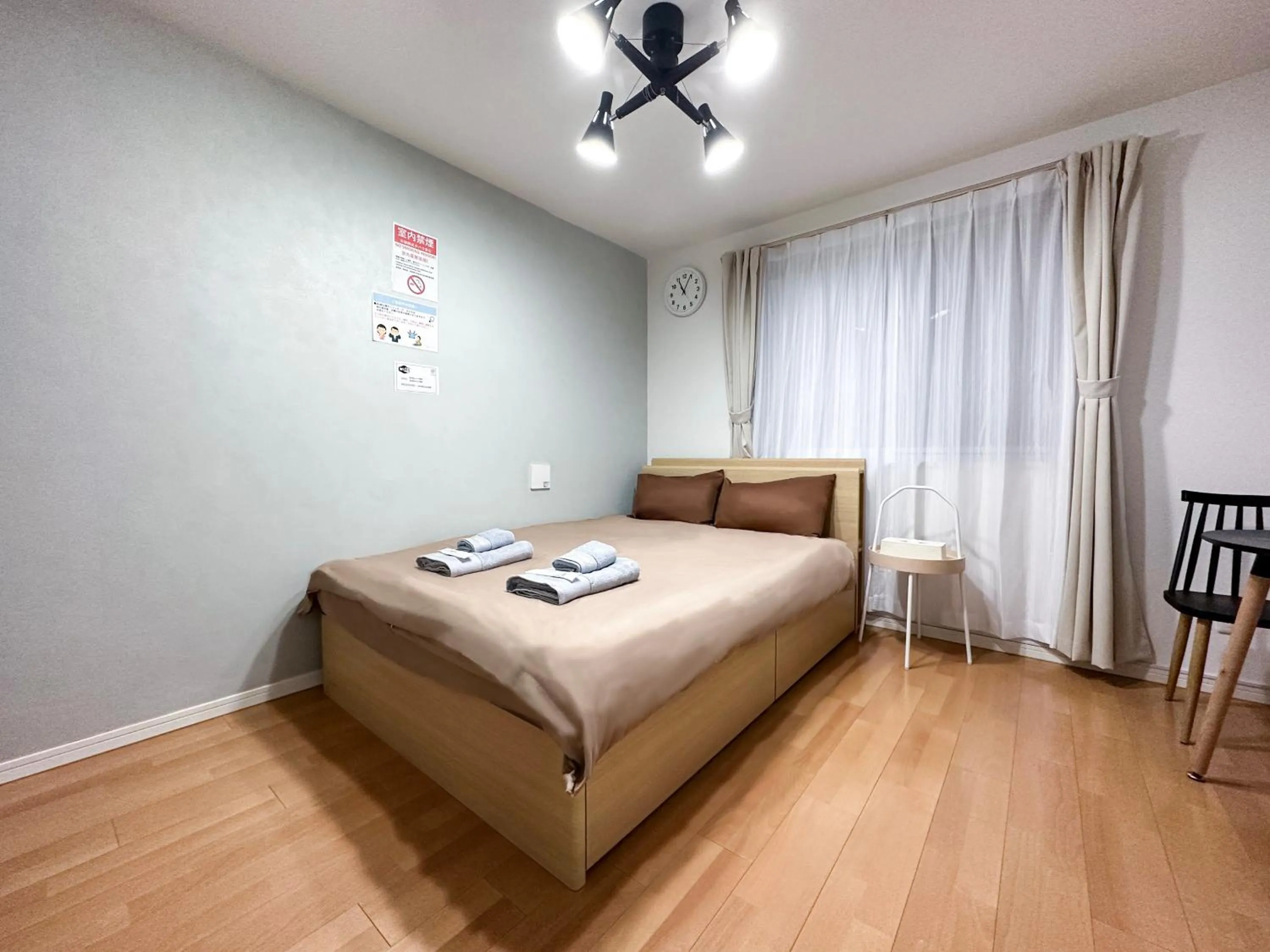 Bed in nestay inn tokyo ryogoku