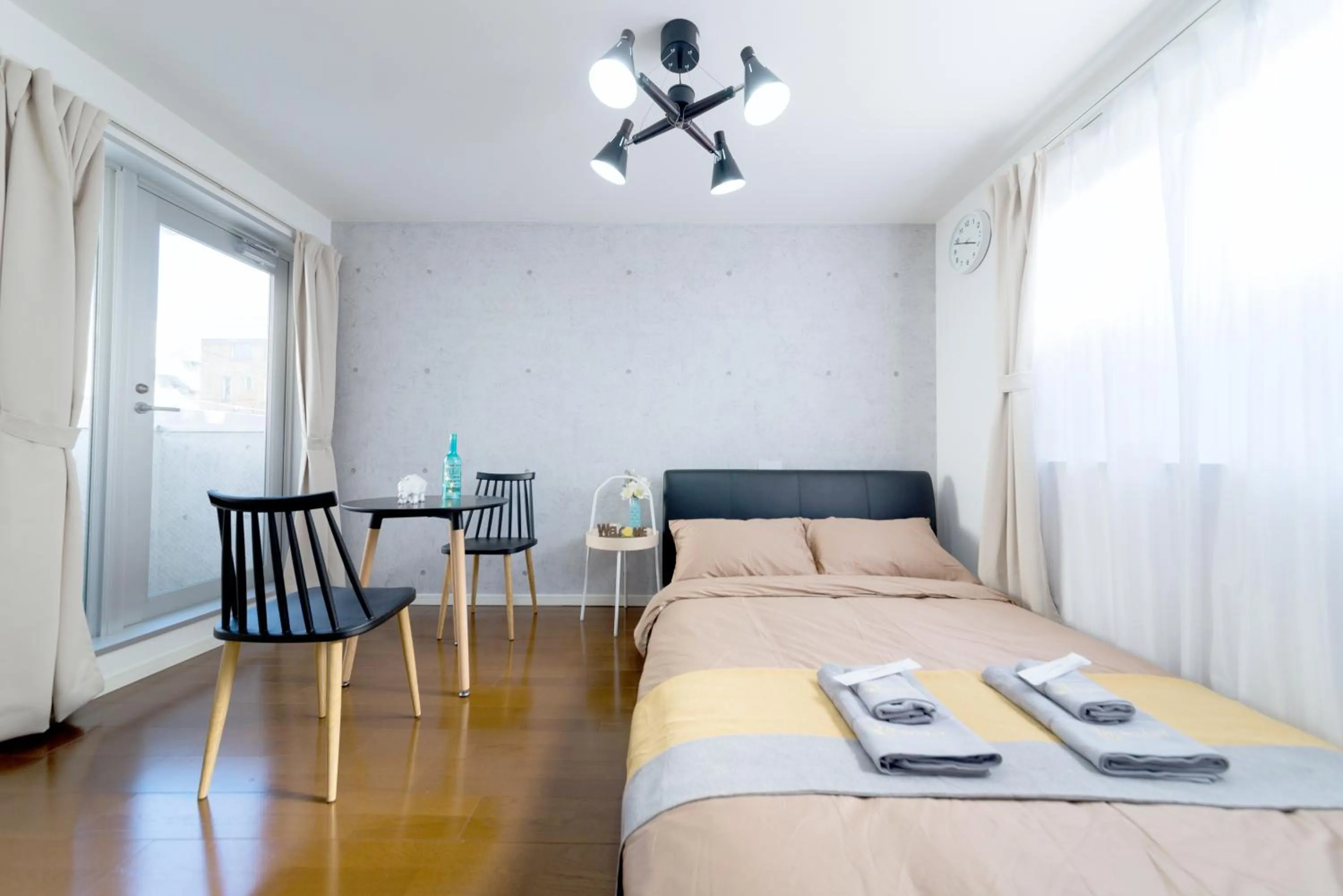 Bed in nestay inn tokyo ryogoku