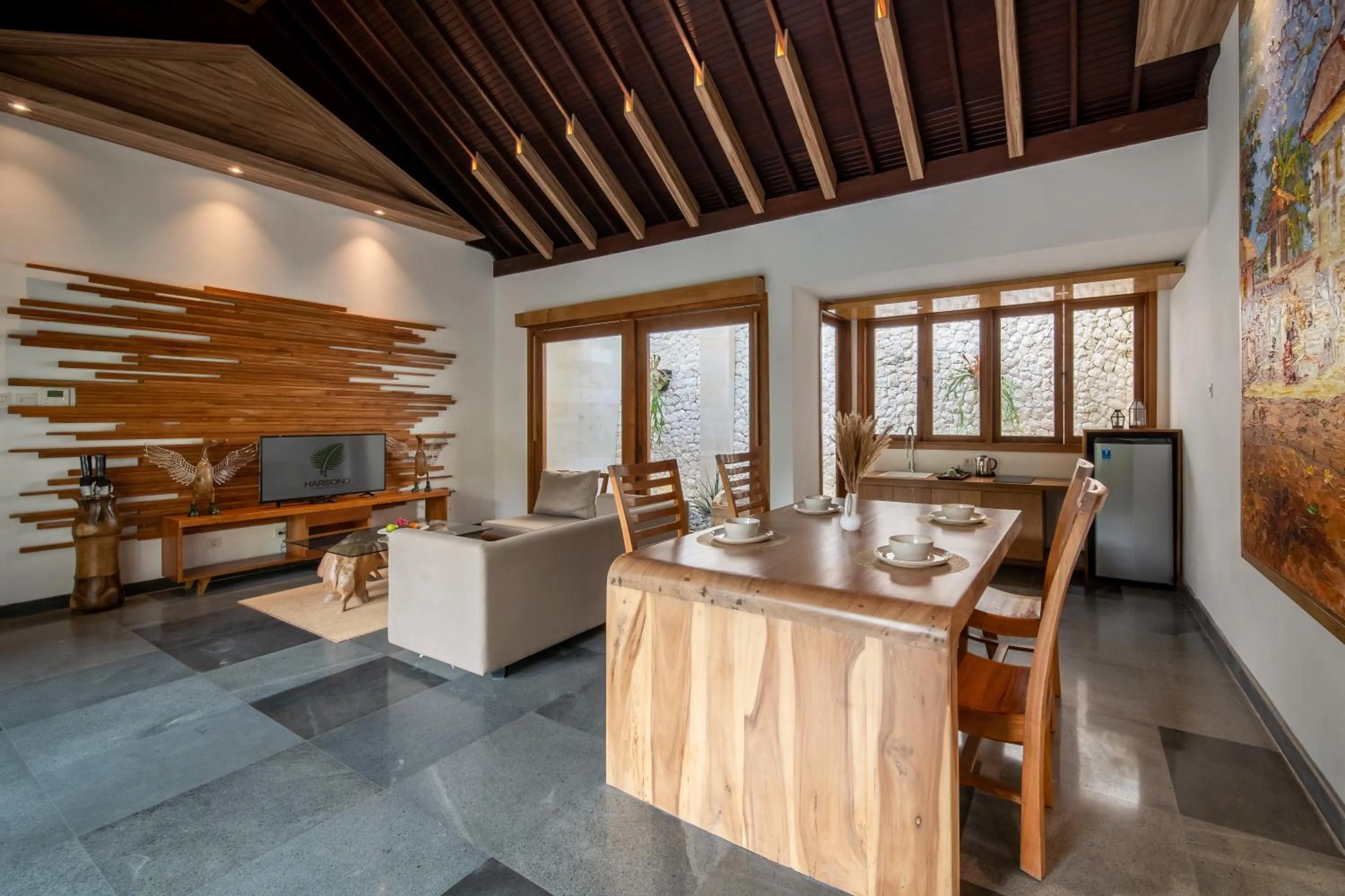 Dining area in Harsono Boutique Resort Bali