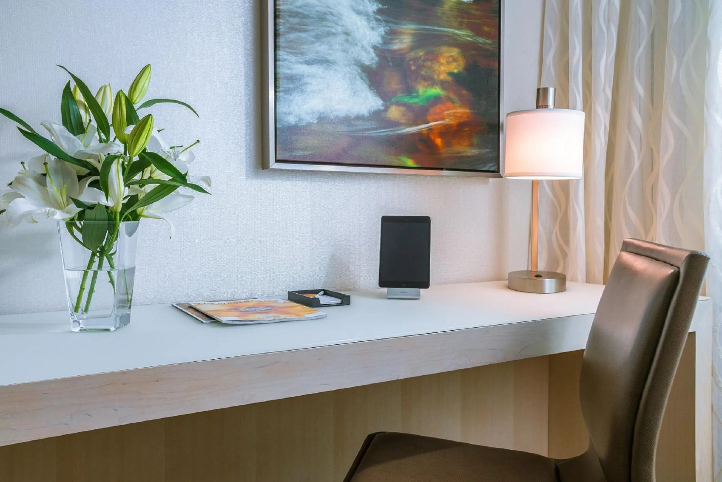 Seating area in Mohegan Sun