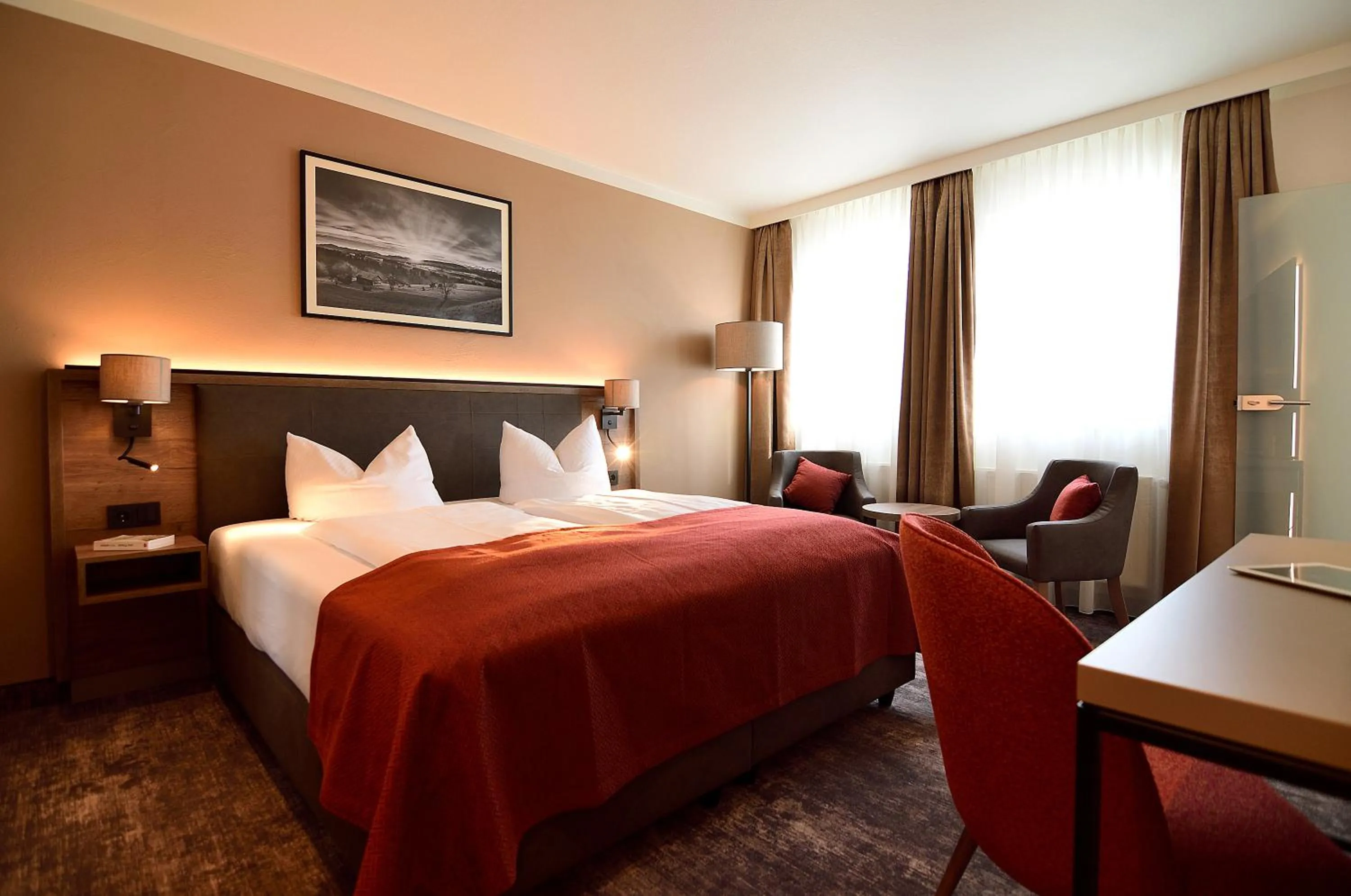 Photo of the whole room, Bed in Lindenberger Hof