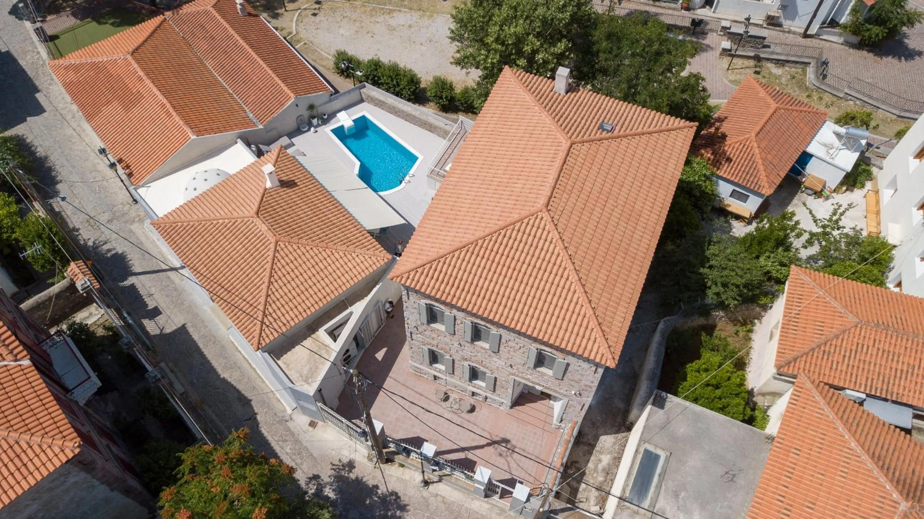 Bird's eye view in Eressian Hotel & Hammam Spa