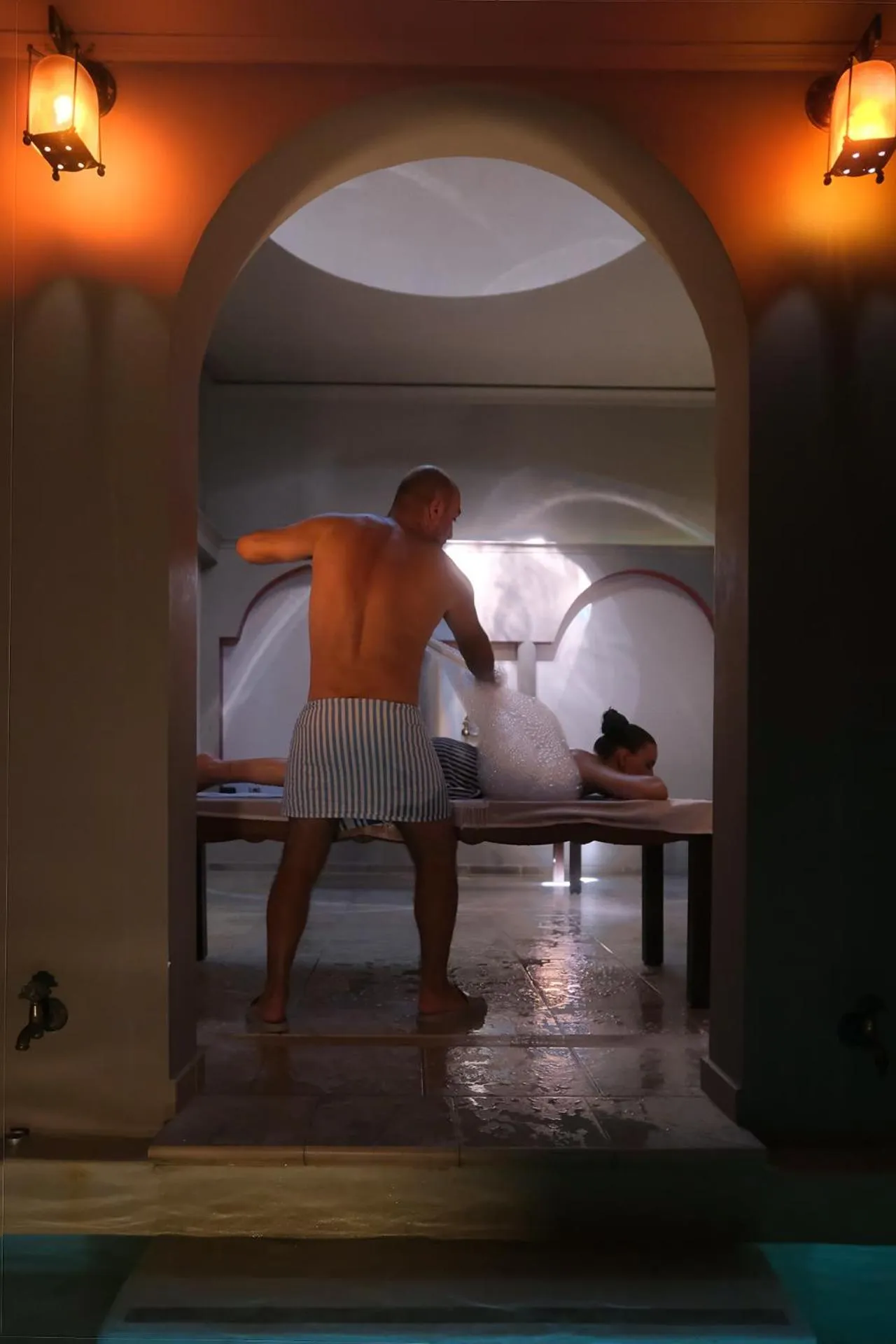 Steam room in Eressian Hotel & Hammam Spa