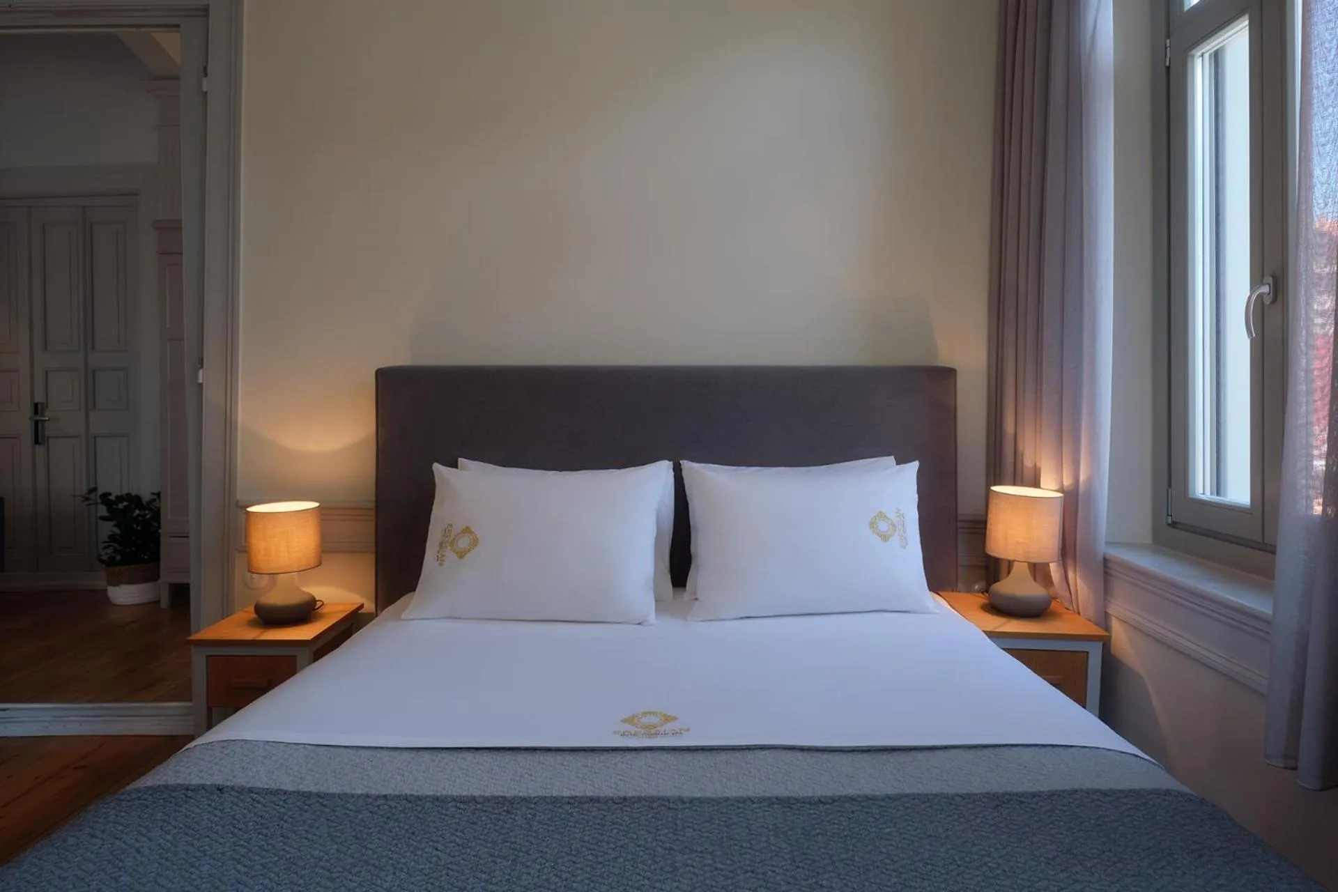 Bed in Eressian Hotel & Hammam Spa