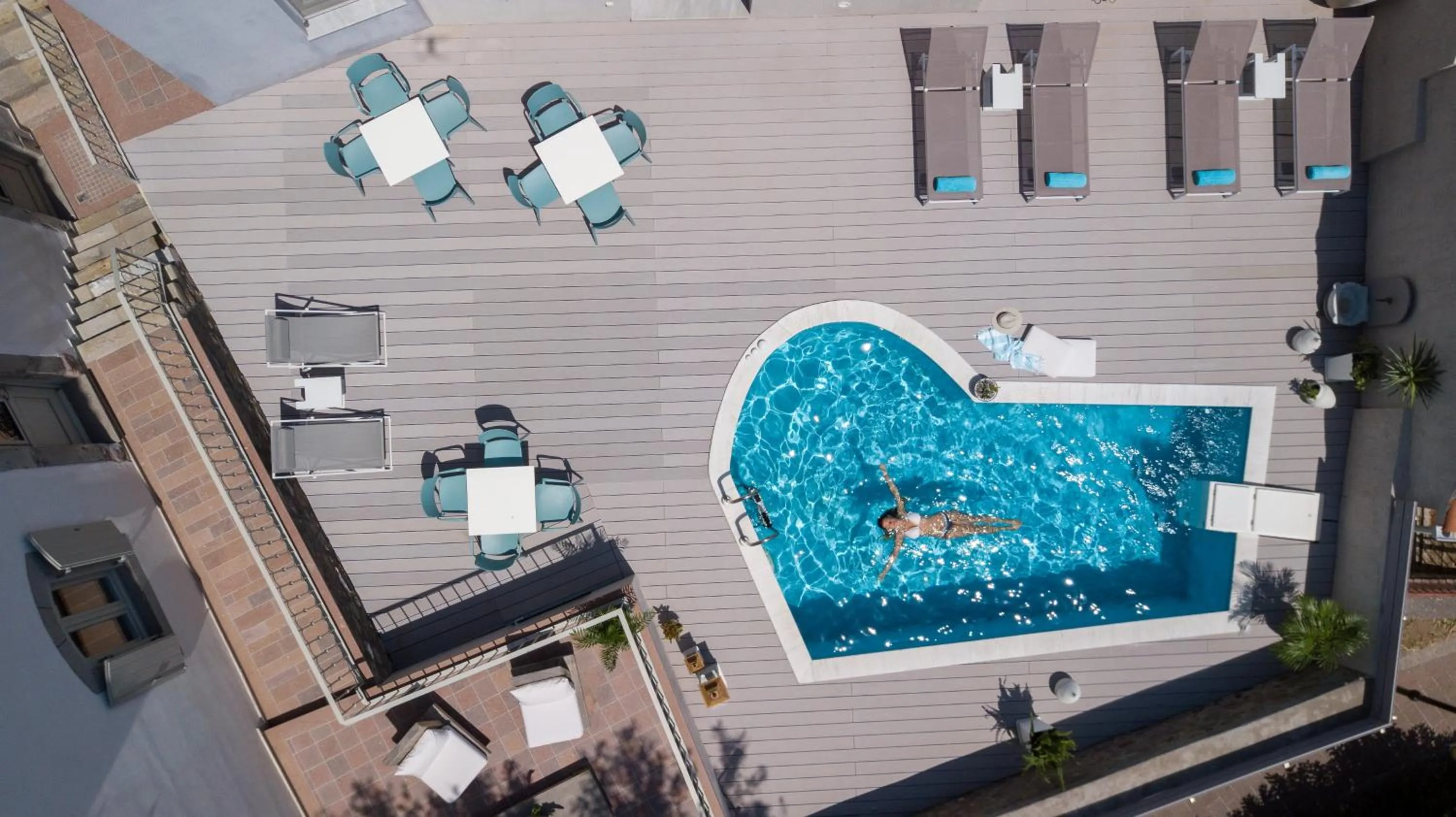 Pool view in Eressian Hotel & Hammam Spa