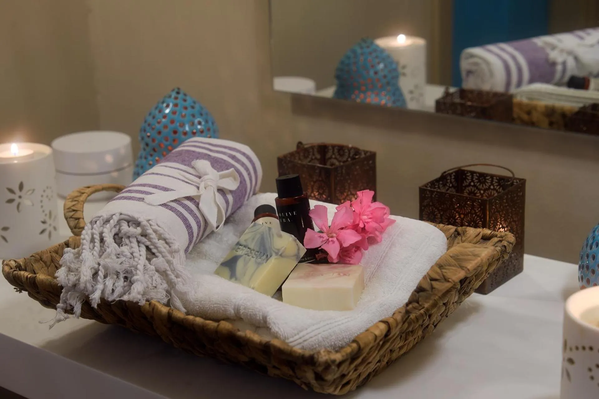 Decorative detail in Eressian Hotel & Hammam Spa